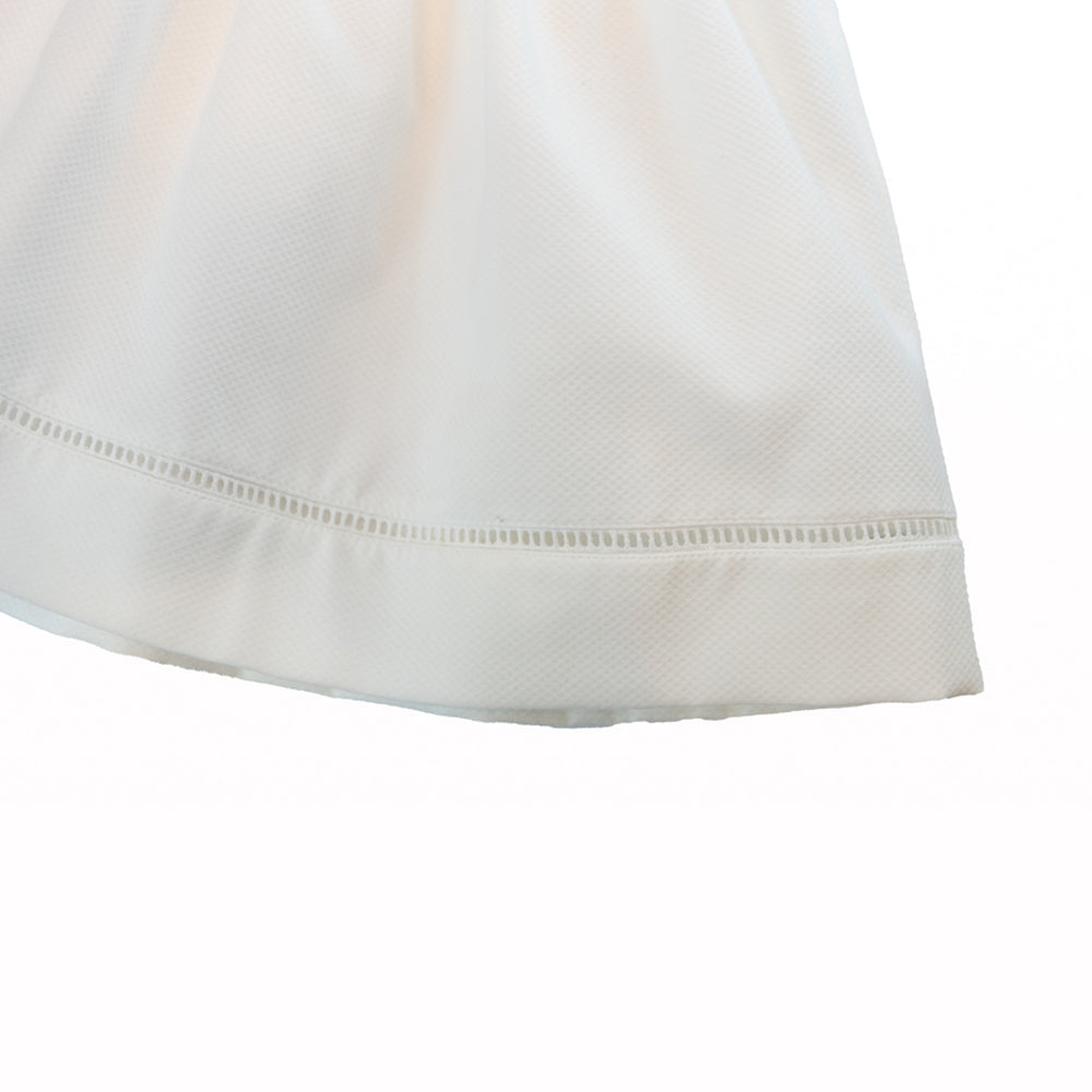 Girl White Pique Sleeveless Dress