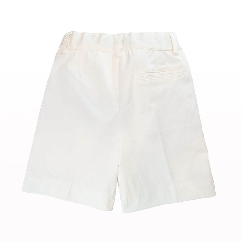 Boy White Classic Shorts