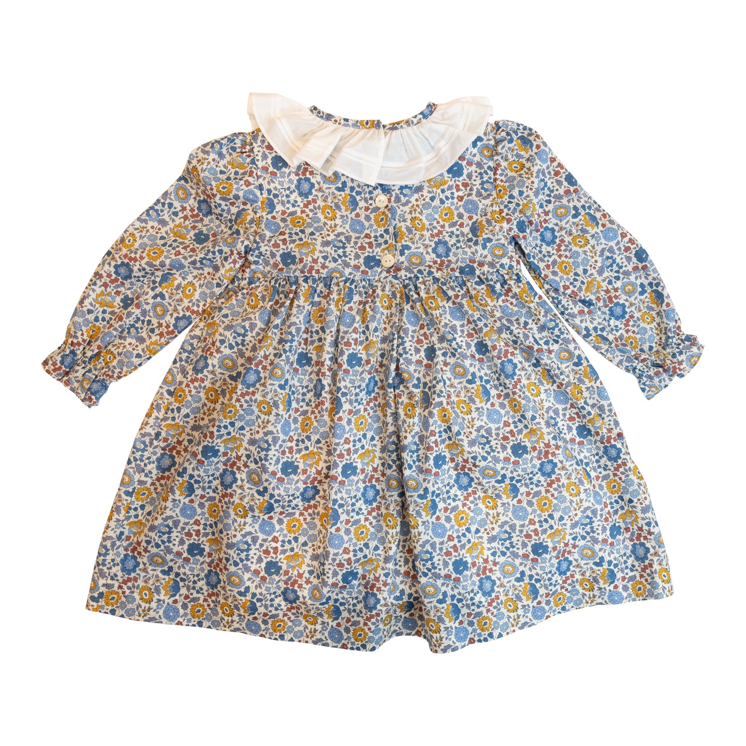 Girl D'Anjo Liberty Hand Smocked Dress