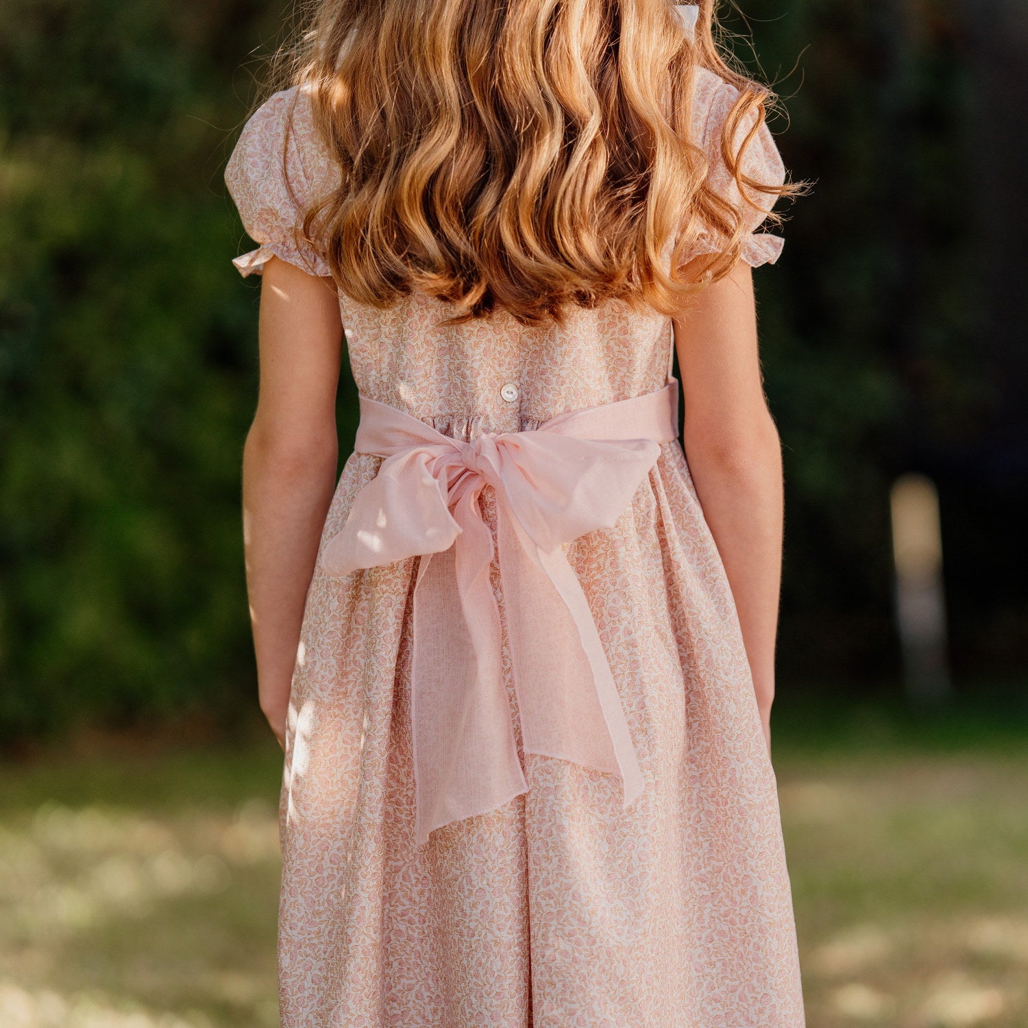 Girl Blush Bloom Metallisé Dress