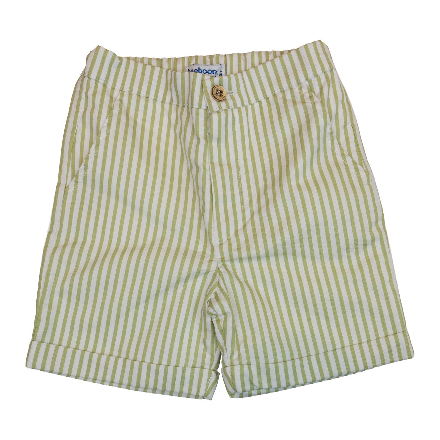 Boy Olive Bay Stripe Shorts