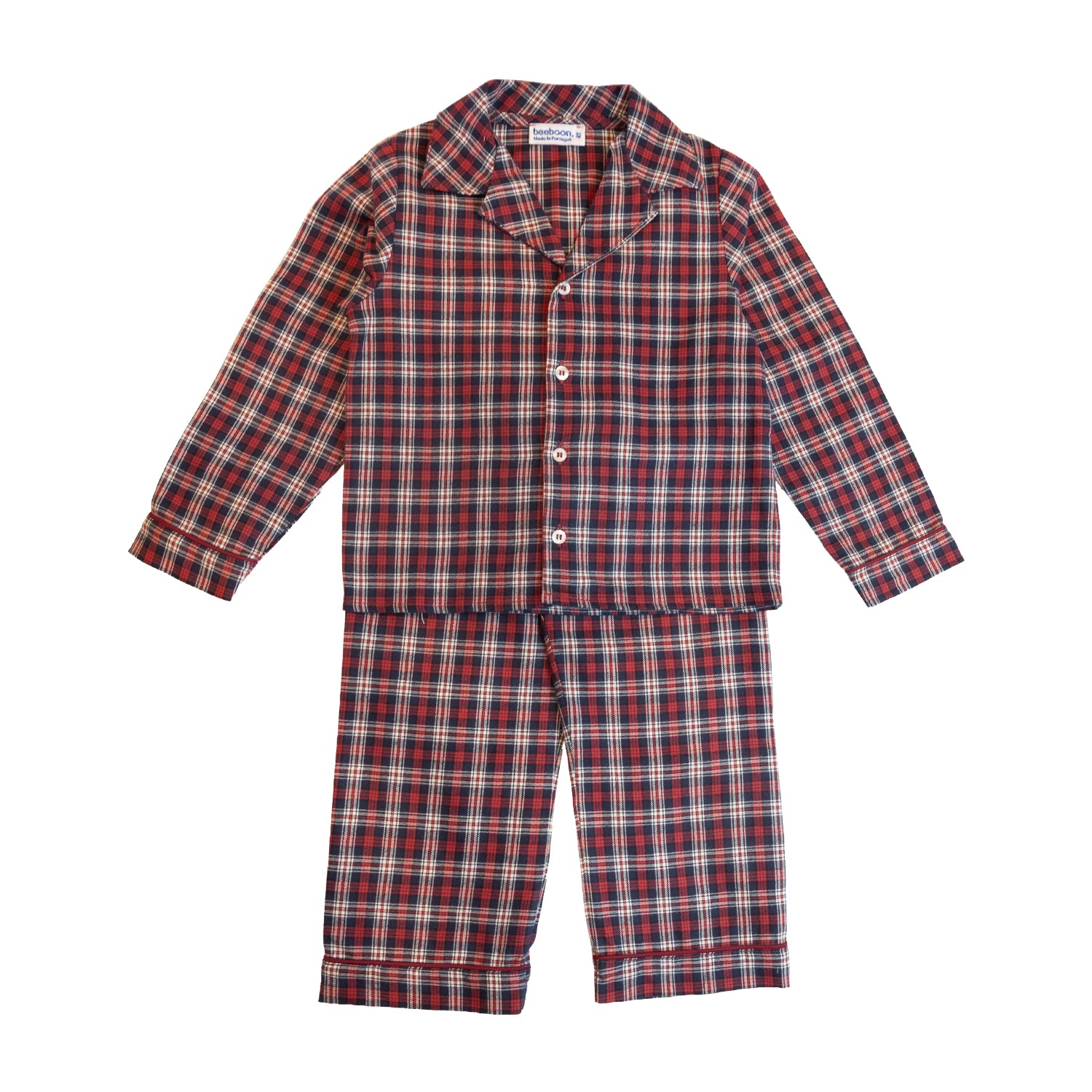 Boy Midnight Berry Tartan Pyjama