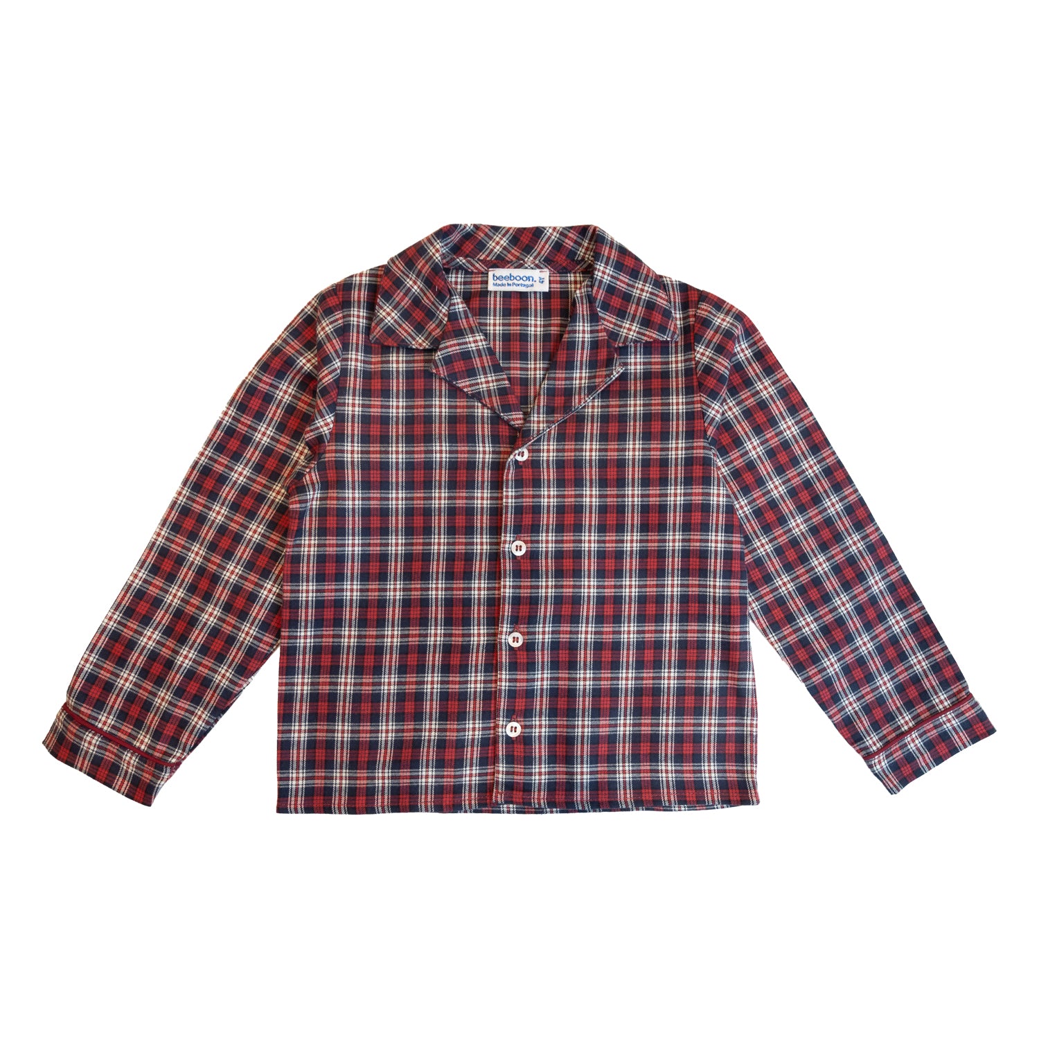 Boy Midnight Berry Tartan Pyjama