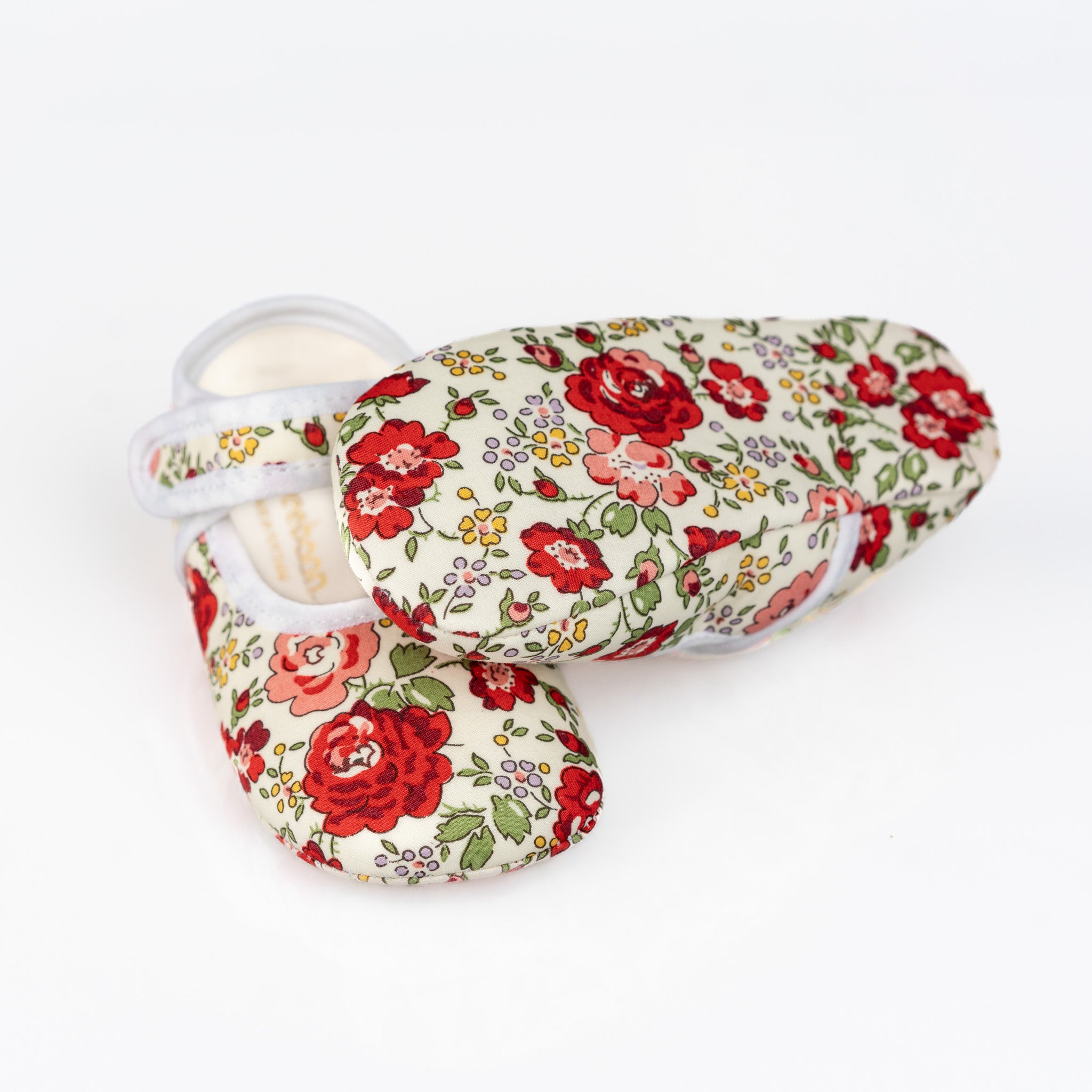 Baby Felicite Red Liberty Mary Jane Pram Shoes