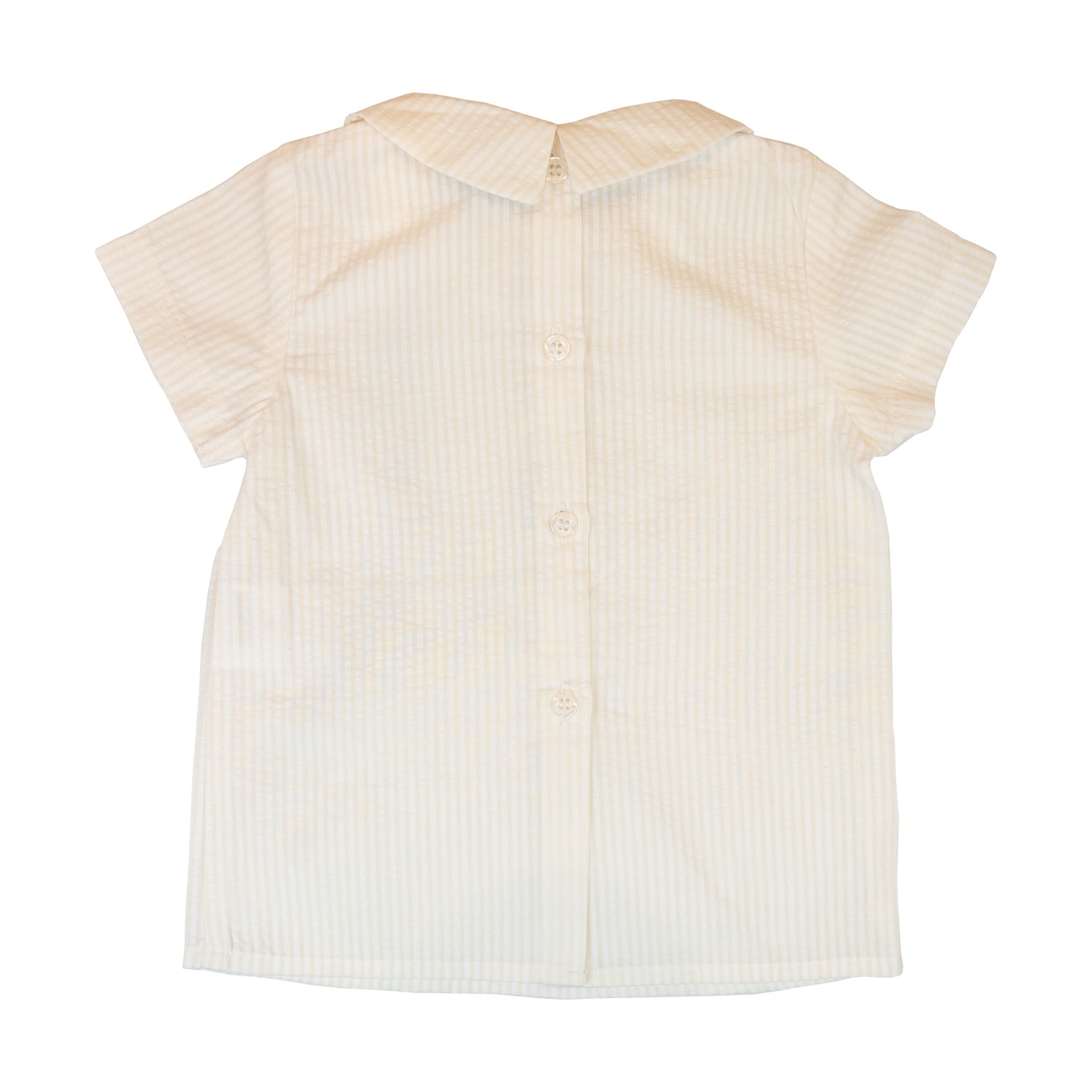Baby Cream Stripe Seersucker Shirt