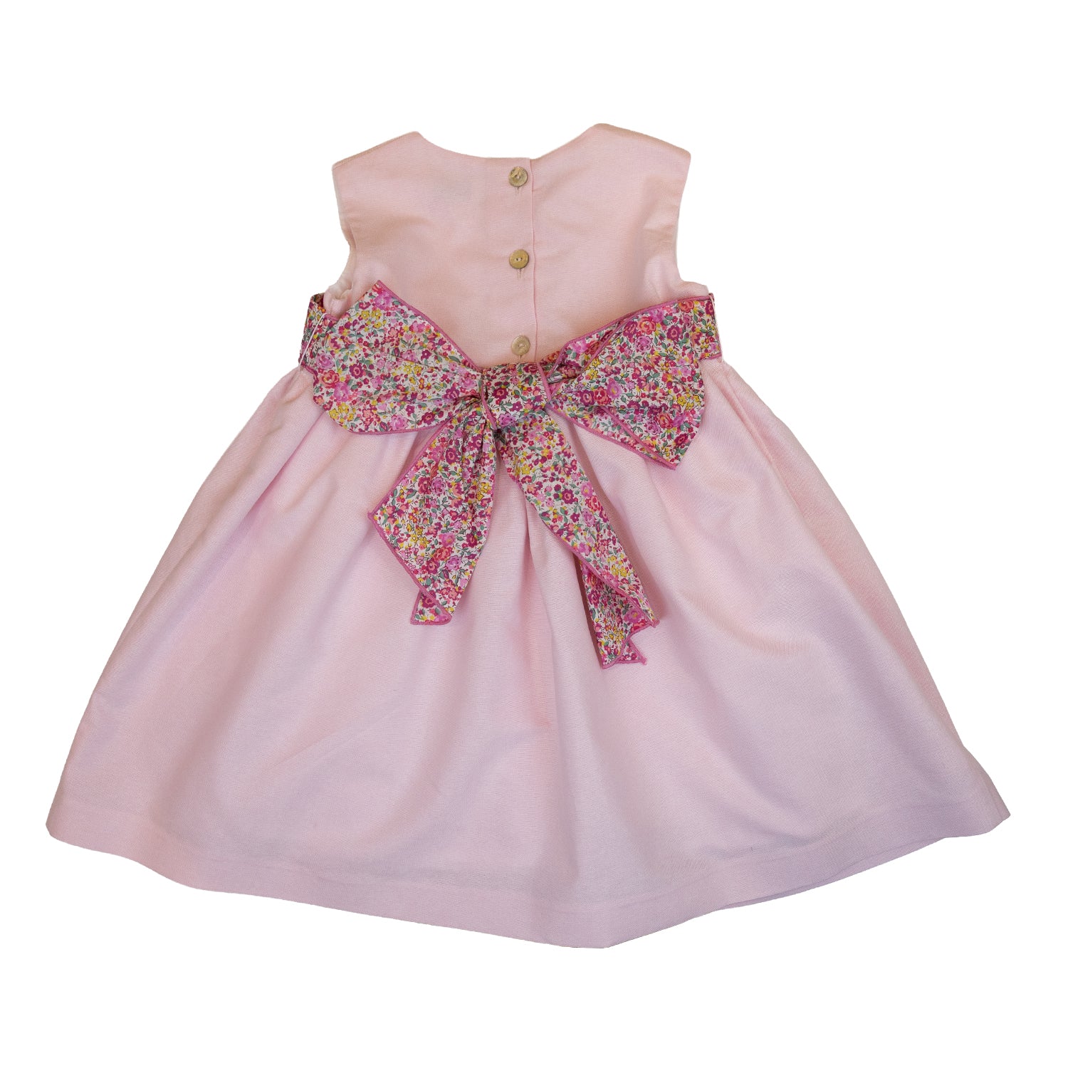 Girl Pink Dress with Emma & Georgina Liberty Sash