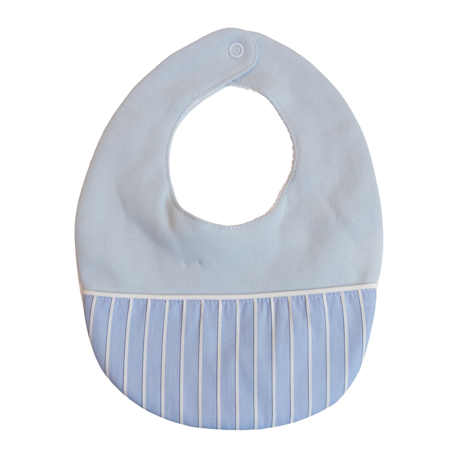 Baby Blue Stripe Bib