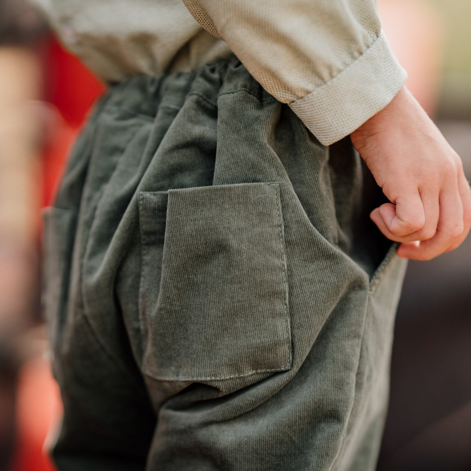 Baby Sage Fields Cord Trousers