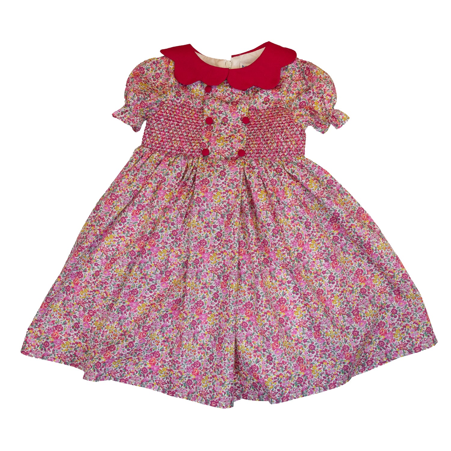 Girl Emma & Georgina Liberty Hand Smocked Dress