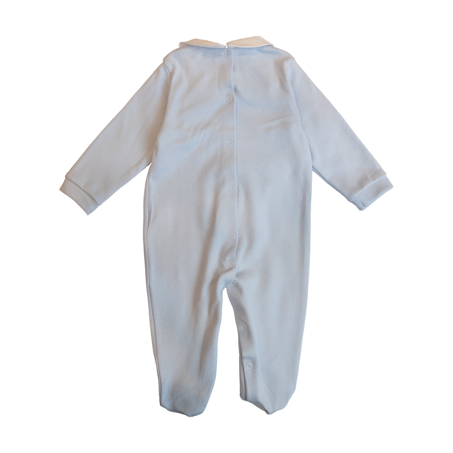 Baby Blue Hand Smocked All-in-one