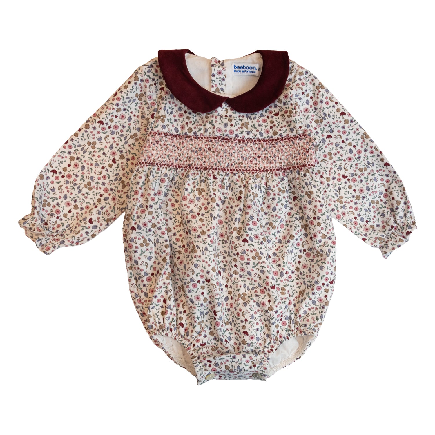 Baby Autumn Garden Hand Smocked Romper