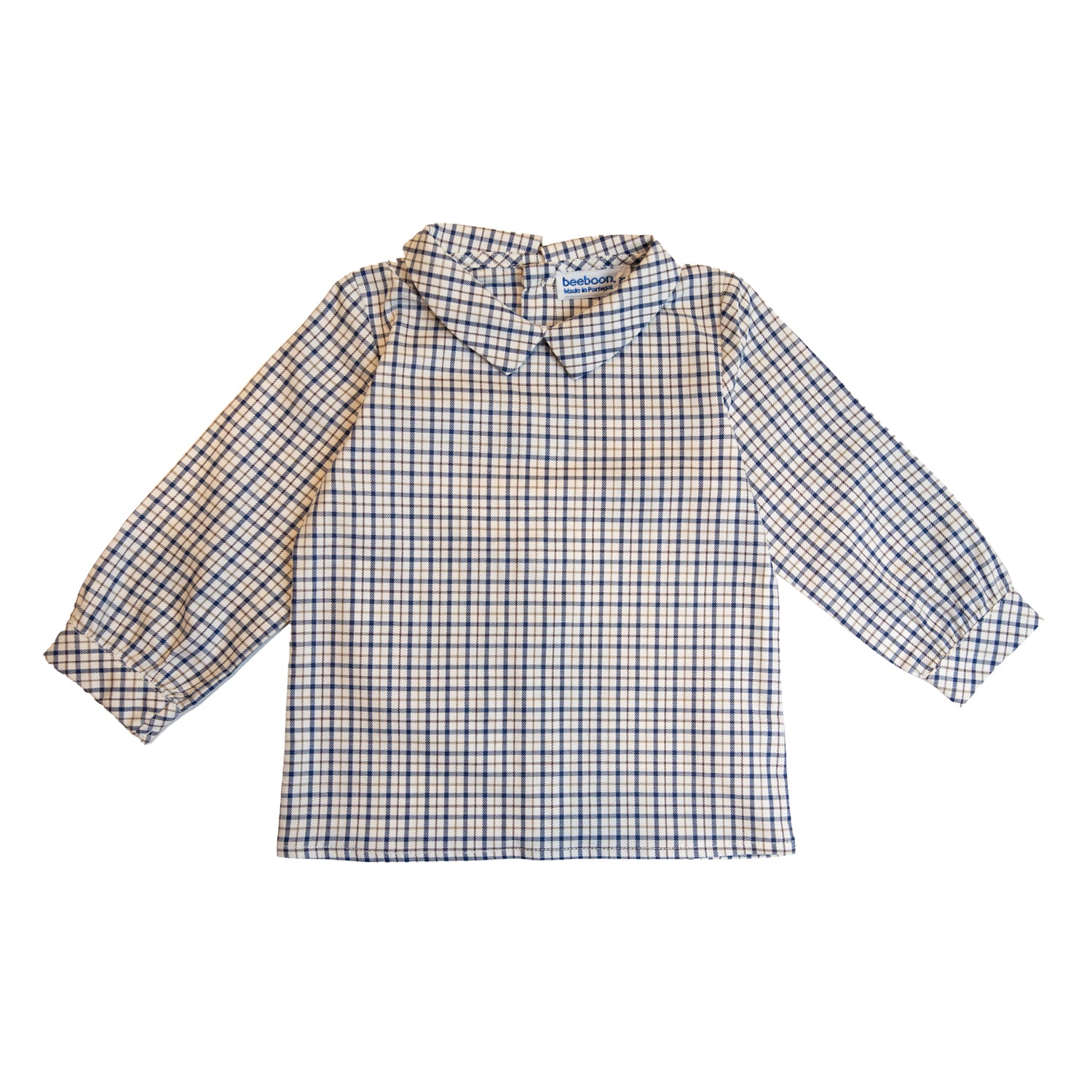 Baby Navy & Chestnut Check Shirt