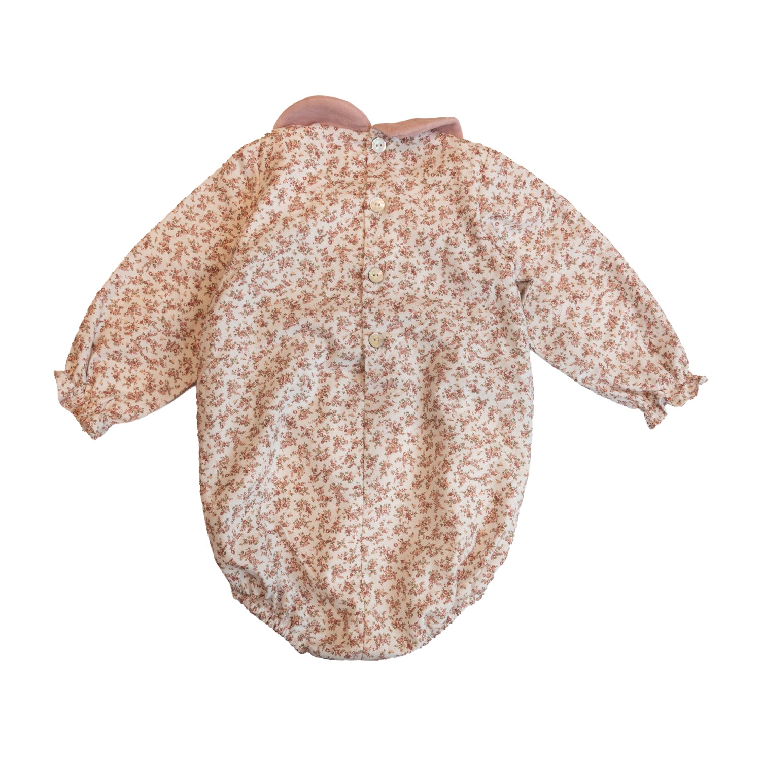 Baby Whispering Rose Hand Smocked Romper