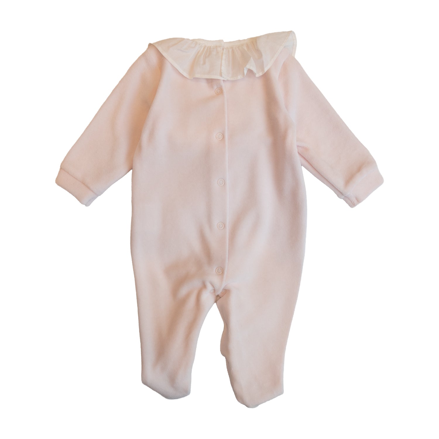 Baby Pink Hand Smocked All-in-one