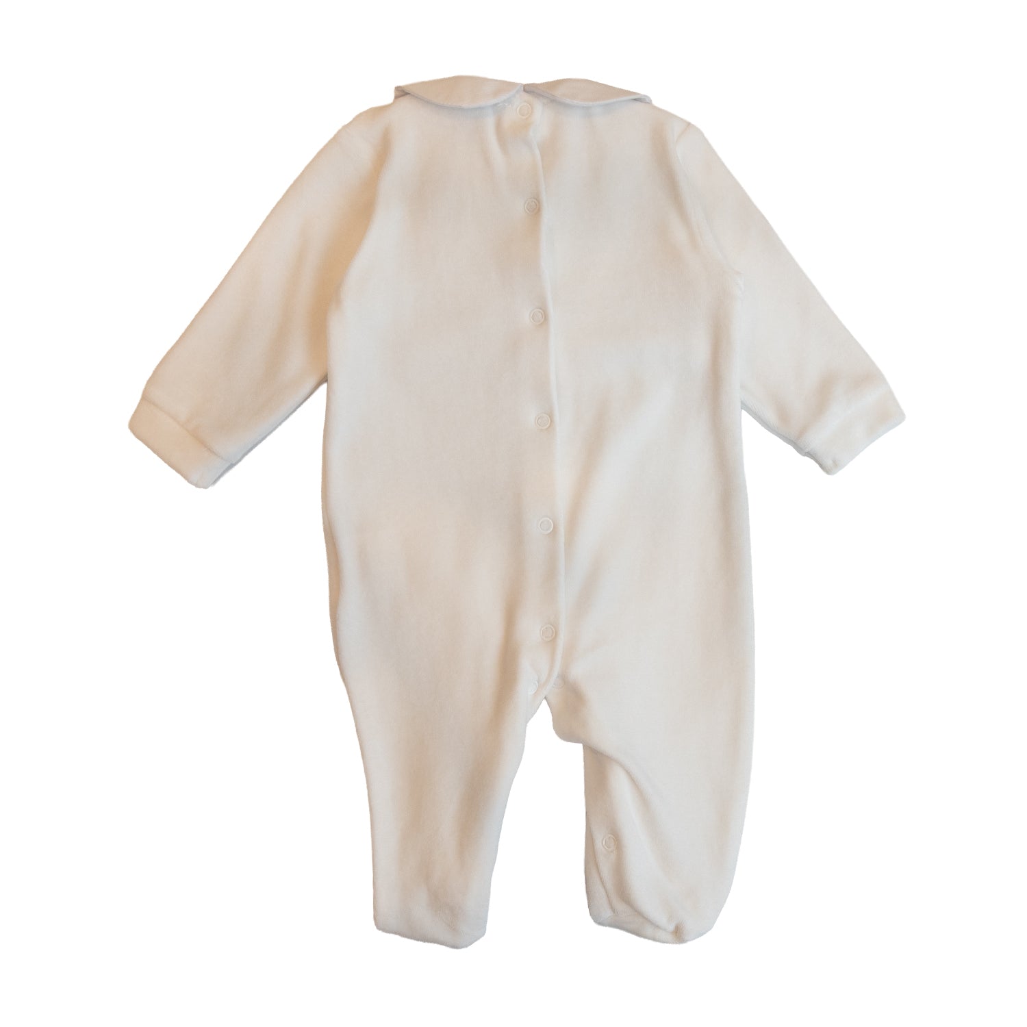 Baby White Hand Smocked All-in-one