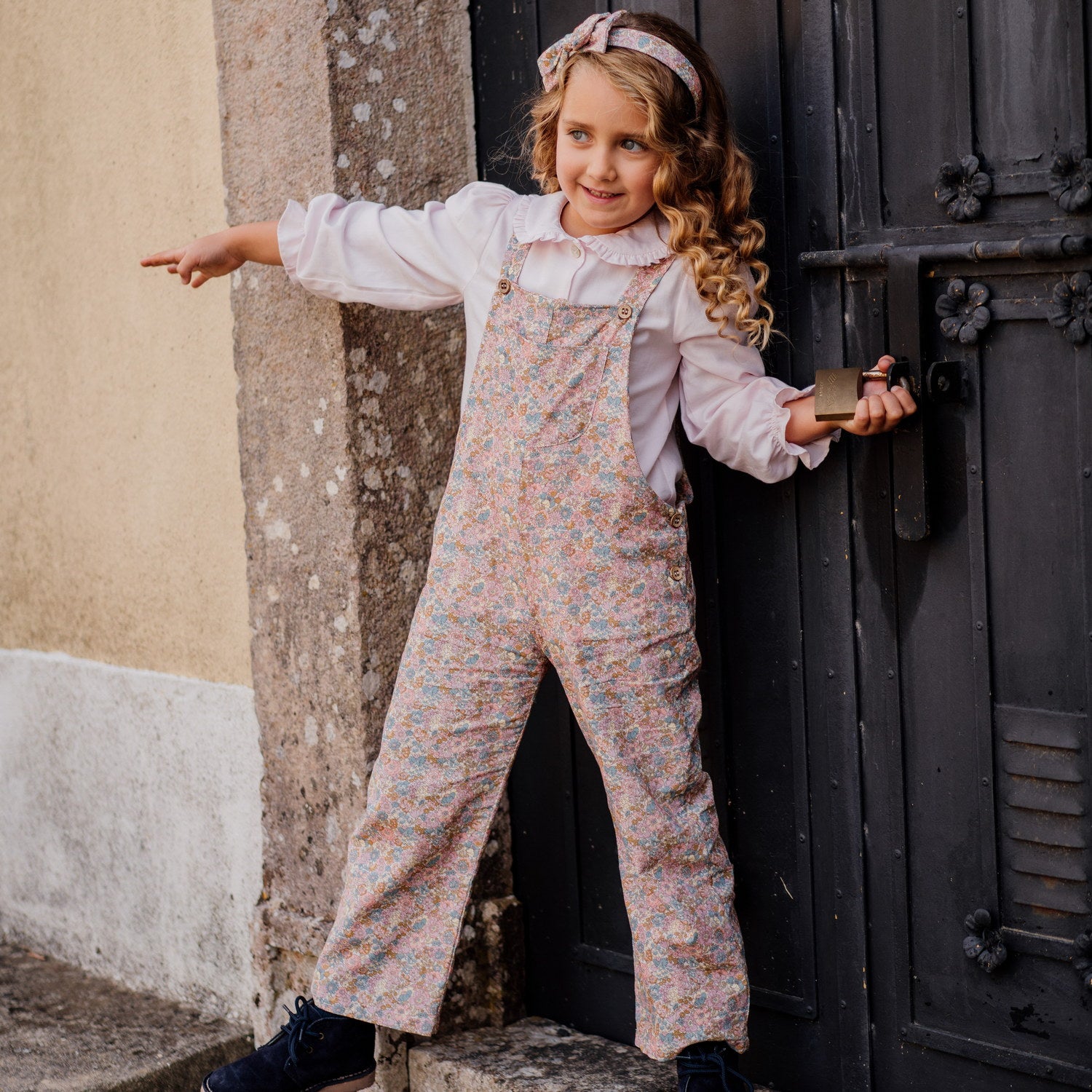 Girl Nell Annie & May Liberty Cord Dungarees