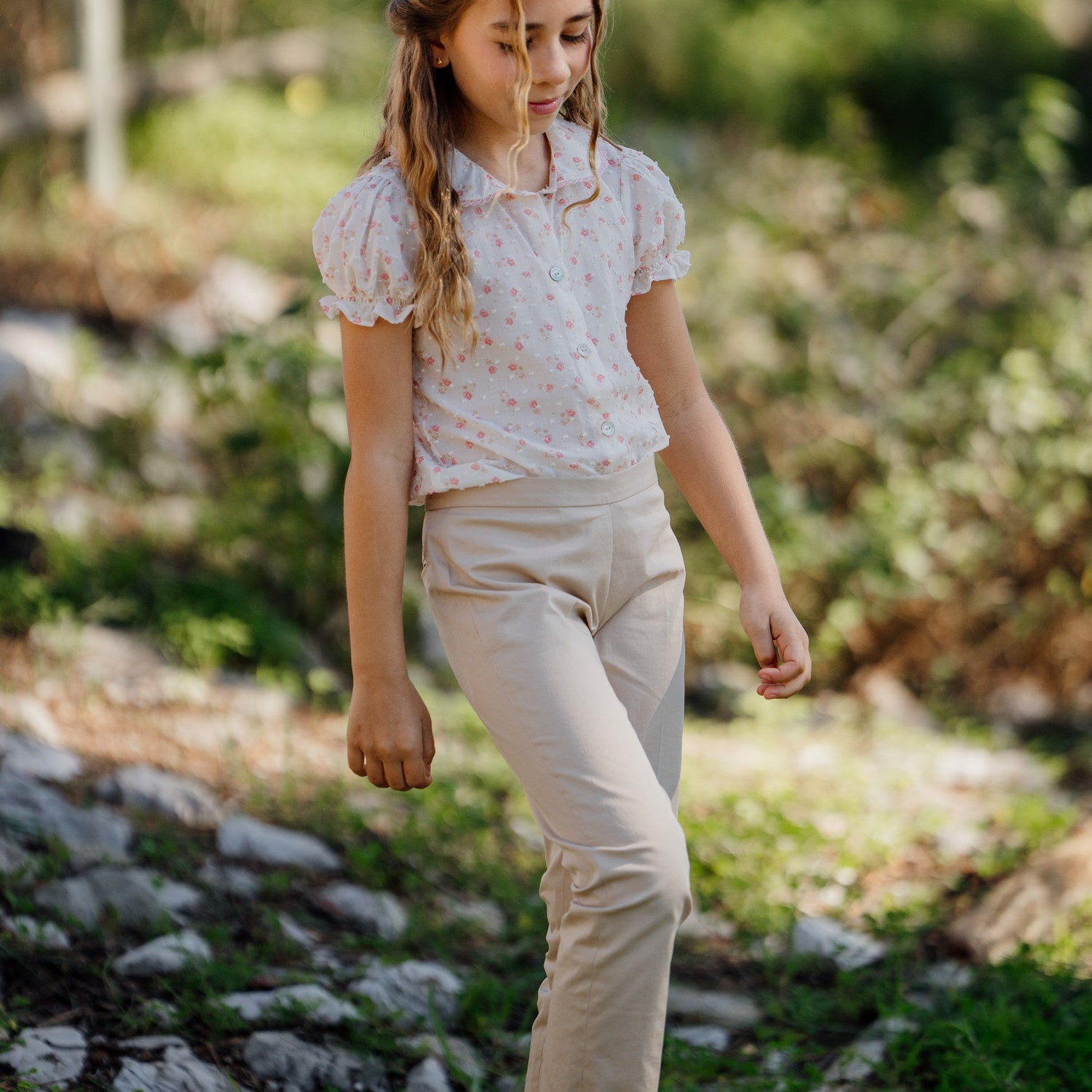 Girl Petal Dream Plumeti Blouse
