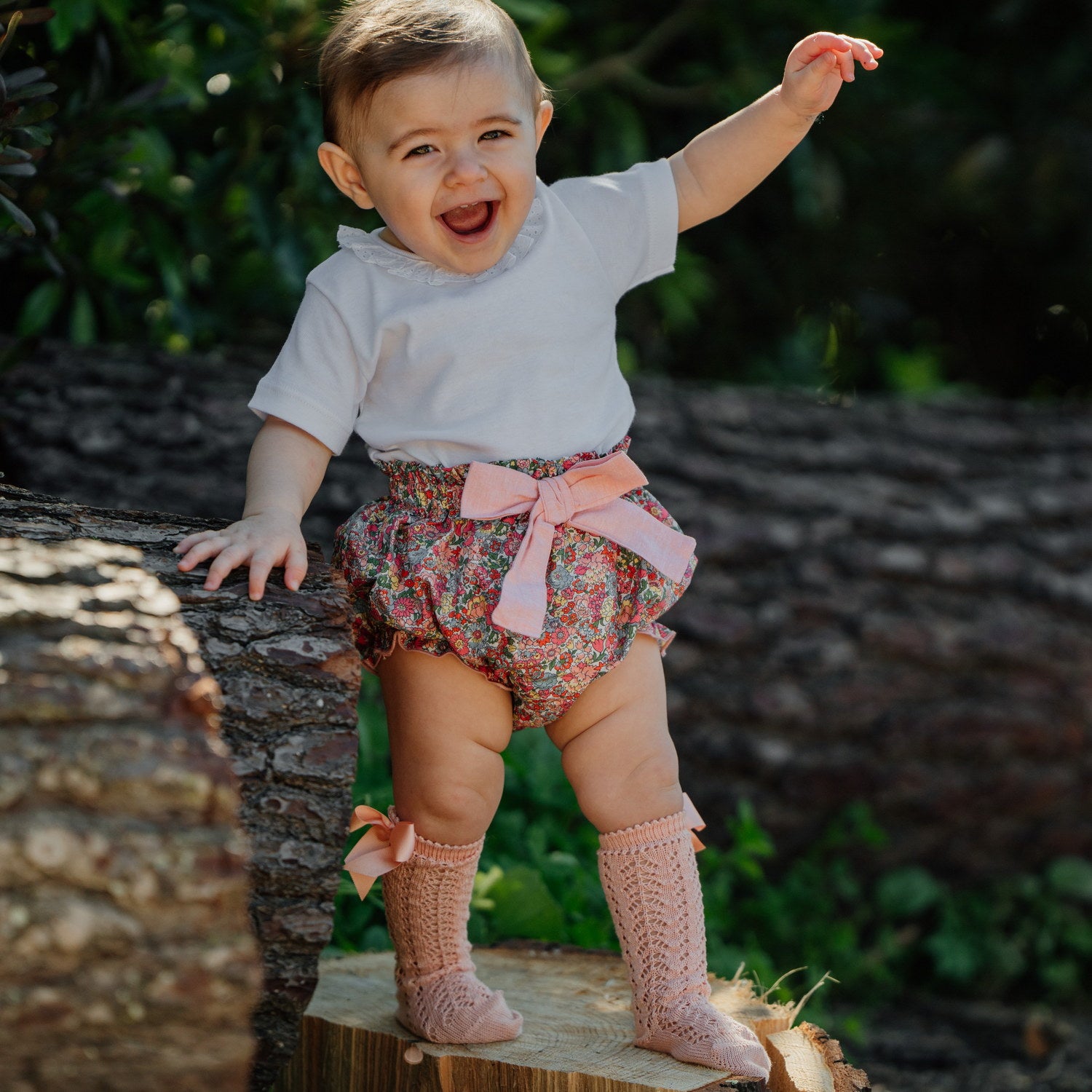 Baby Nell, Annie and May Liberty Bloomers with Bow