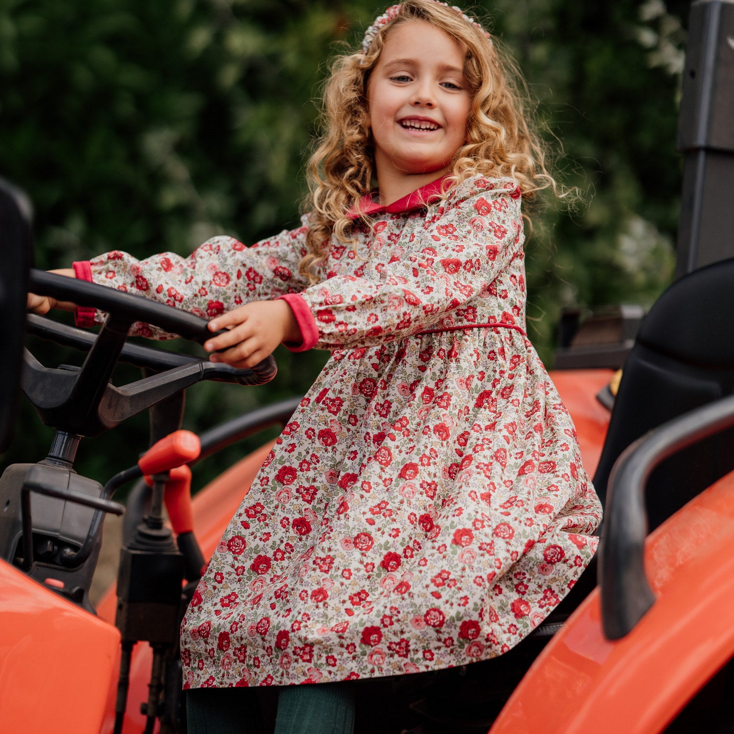 Girl Felicite Red Liberty Dress