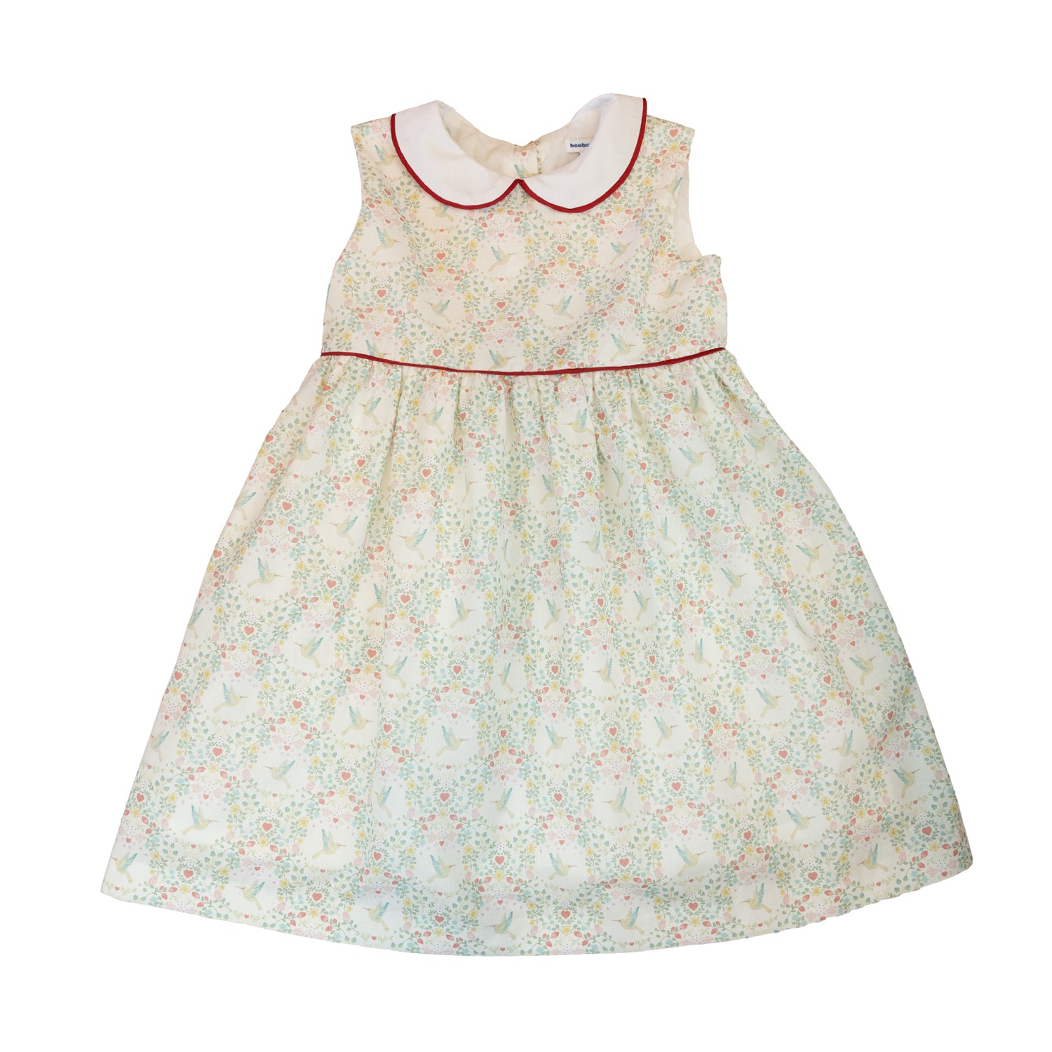 Girl Green Birds Dress