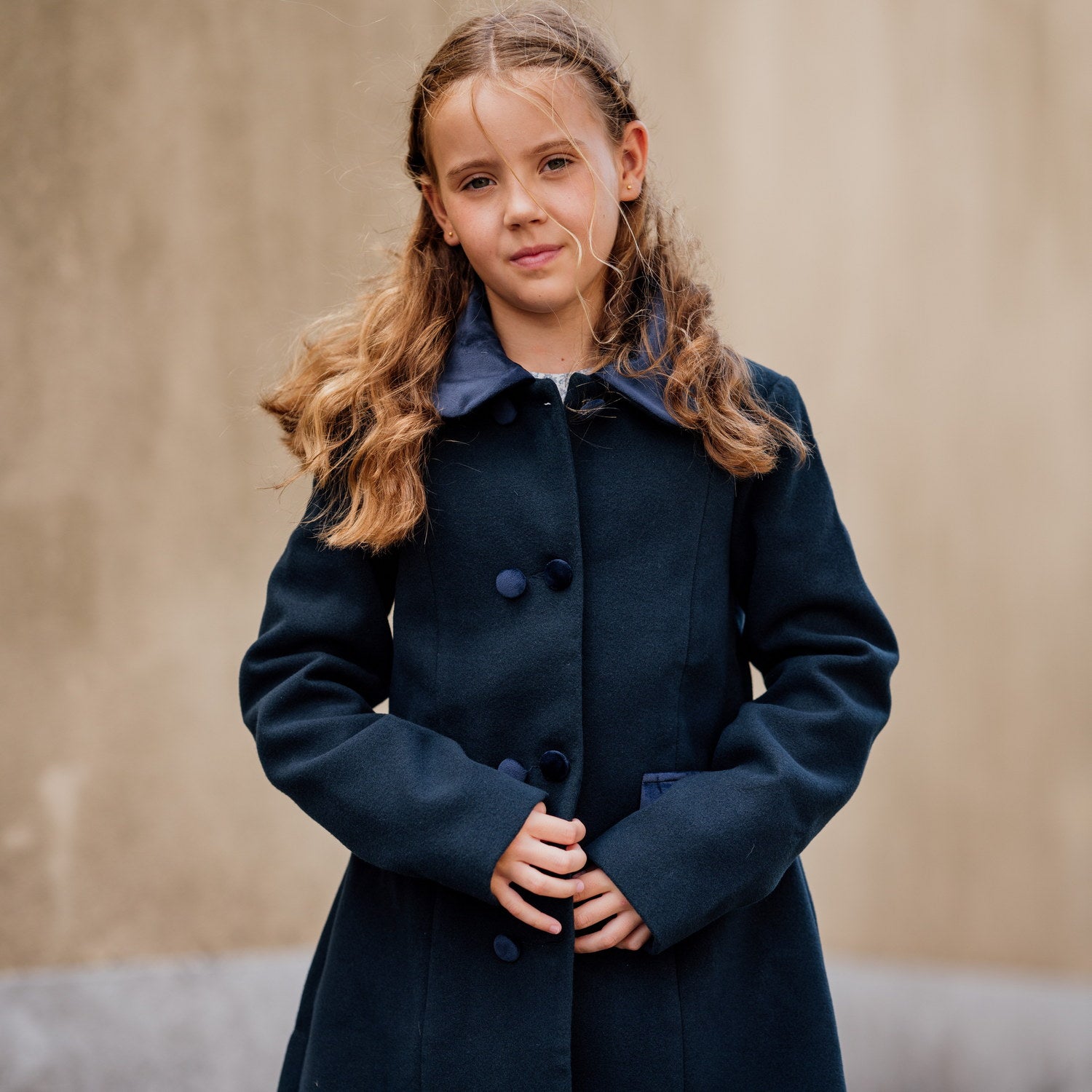 Girl Navy Coat