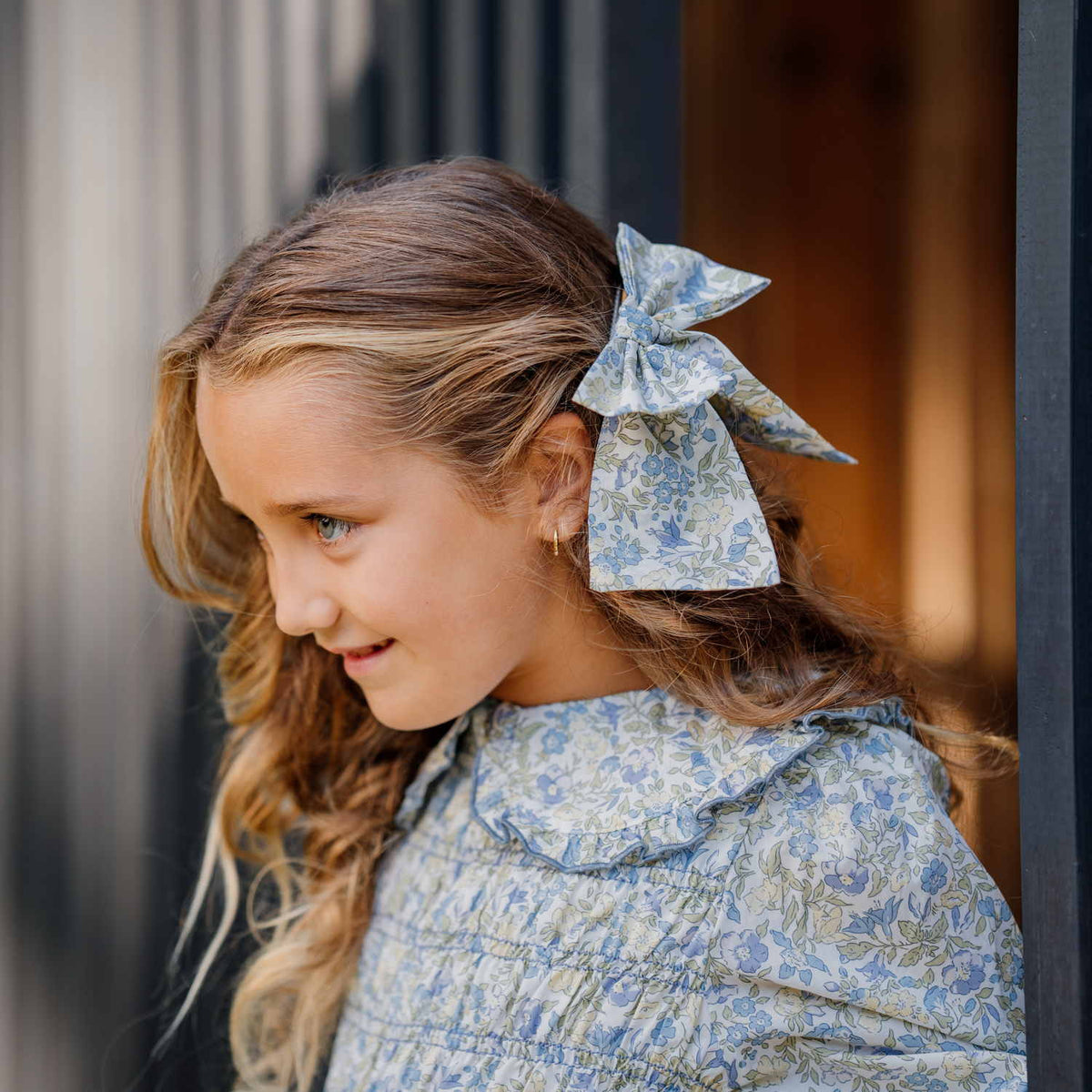Girl Mamie Liberty Large Bow Clip