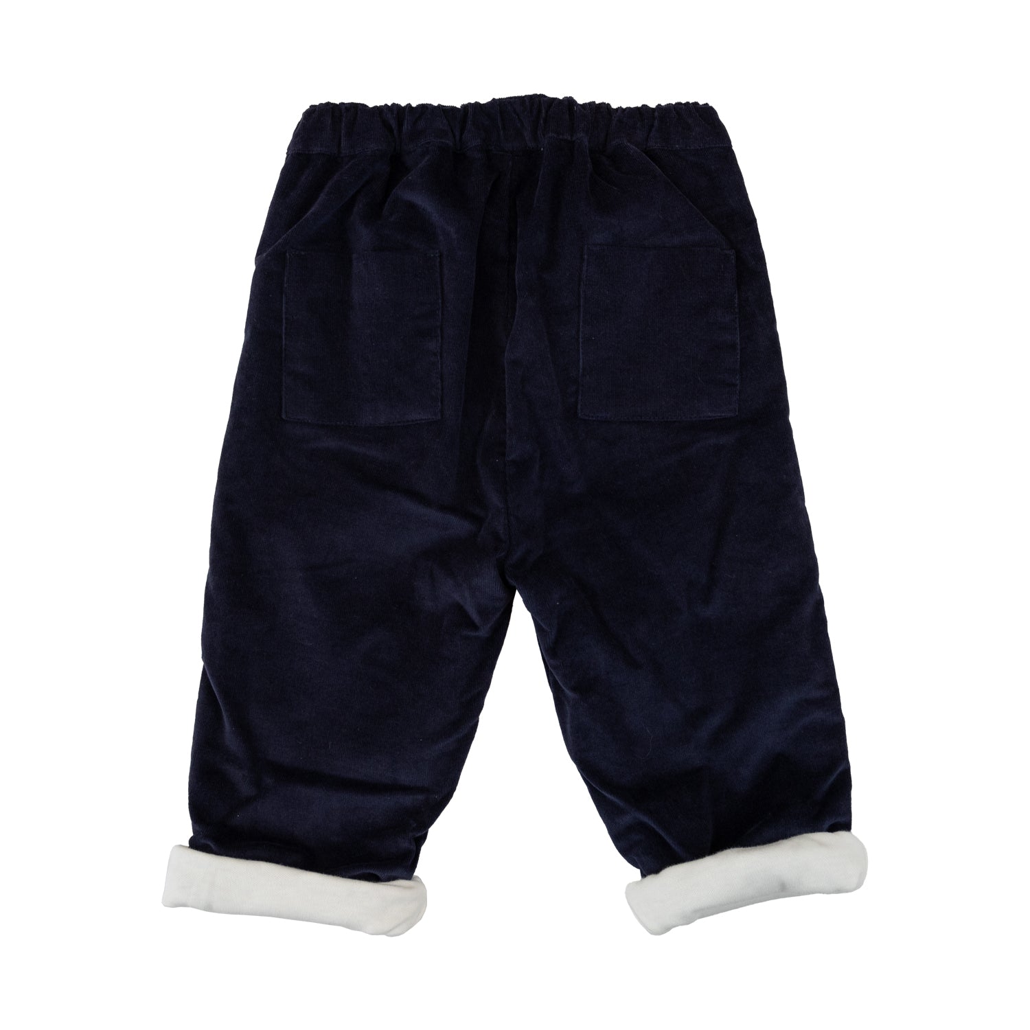 Baby Navy Whisper Cord Trousers