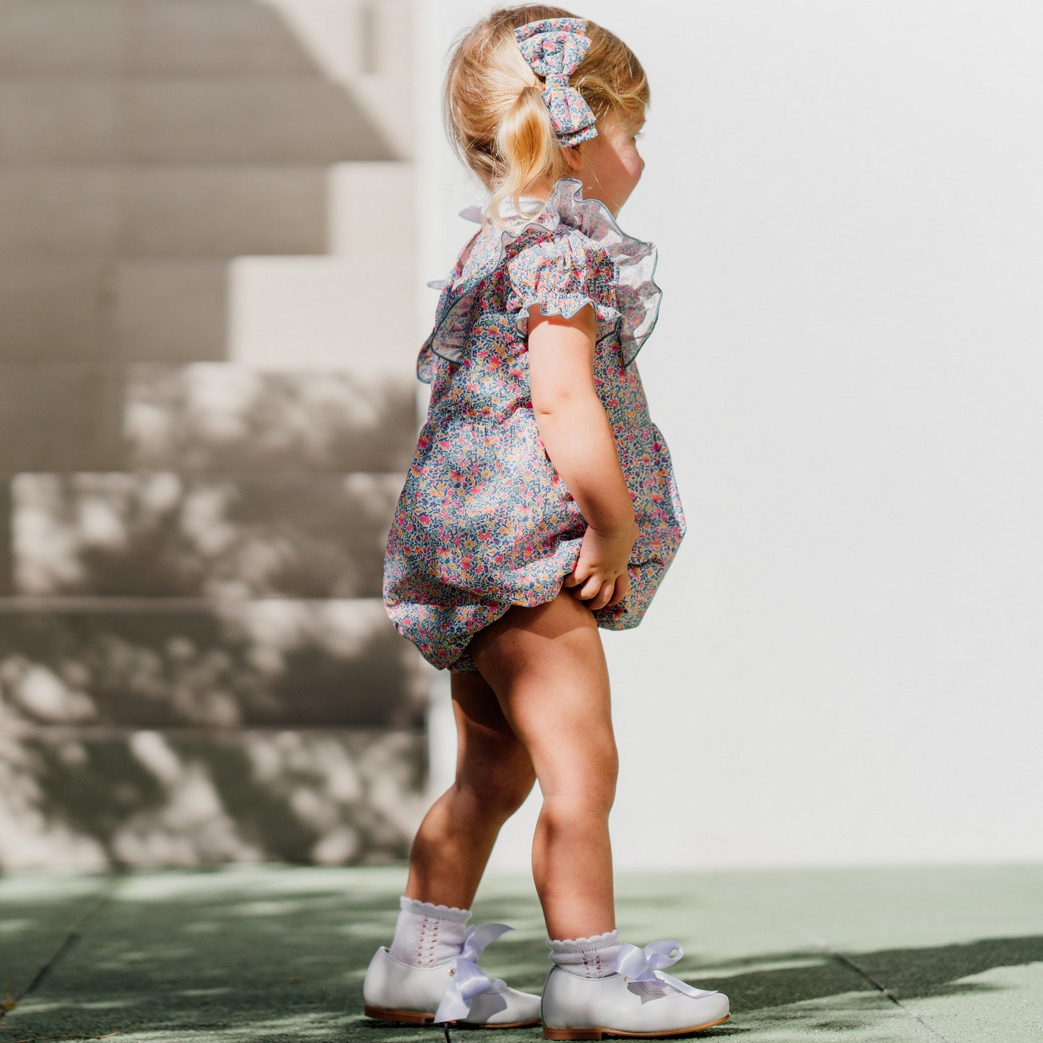Baby Clarissa Liberty Ruffle Romper