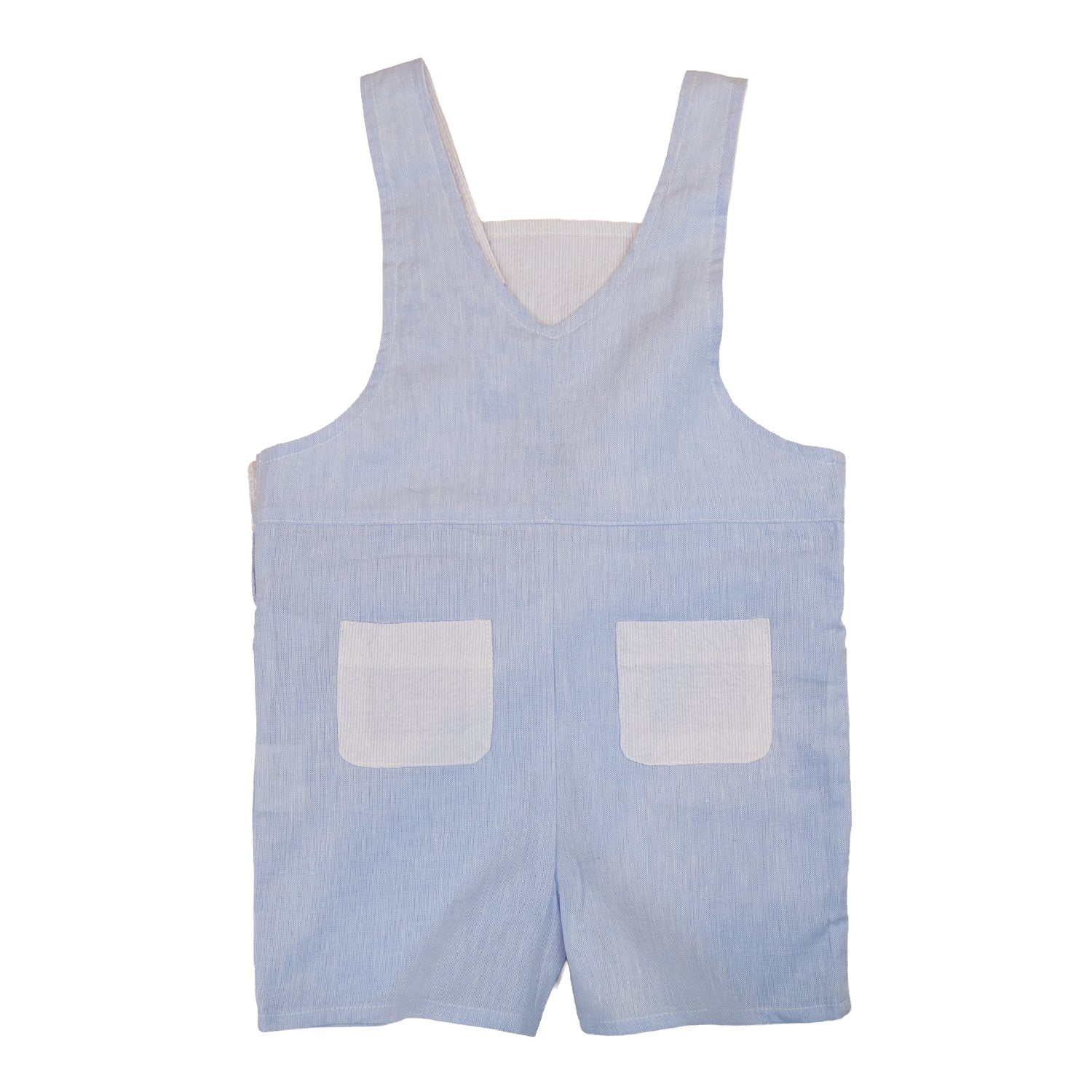 Baby Blue Dream Linen Dungarees