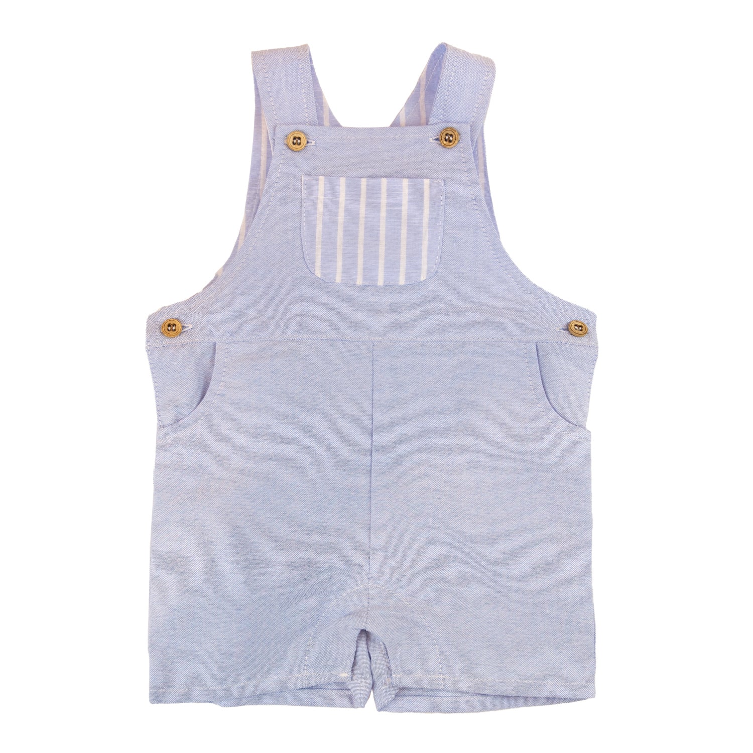 Baby Blue Oxford Dungarees