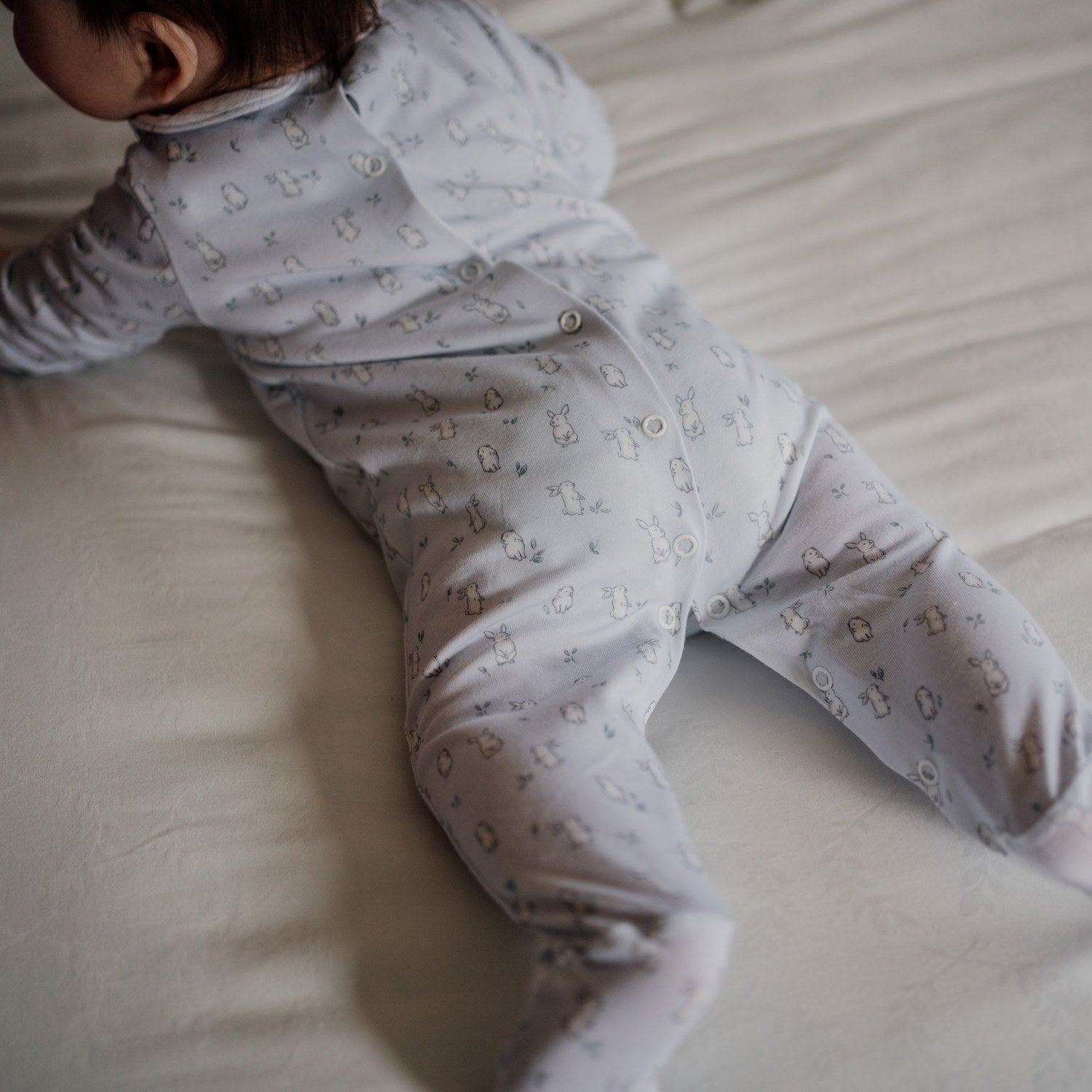 Baby Blue Bunnies All-in-one