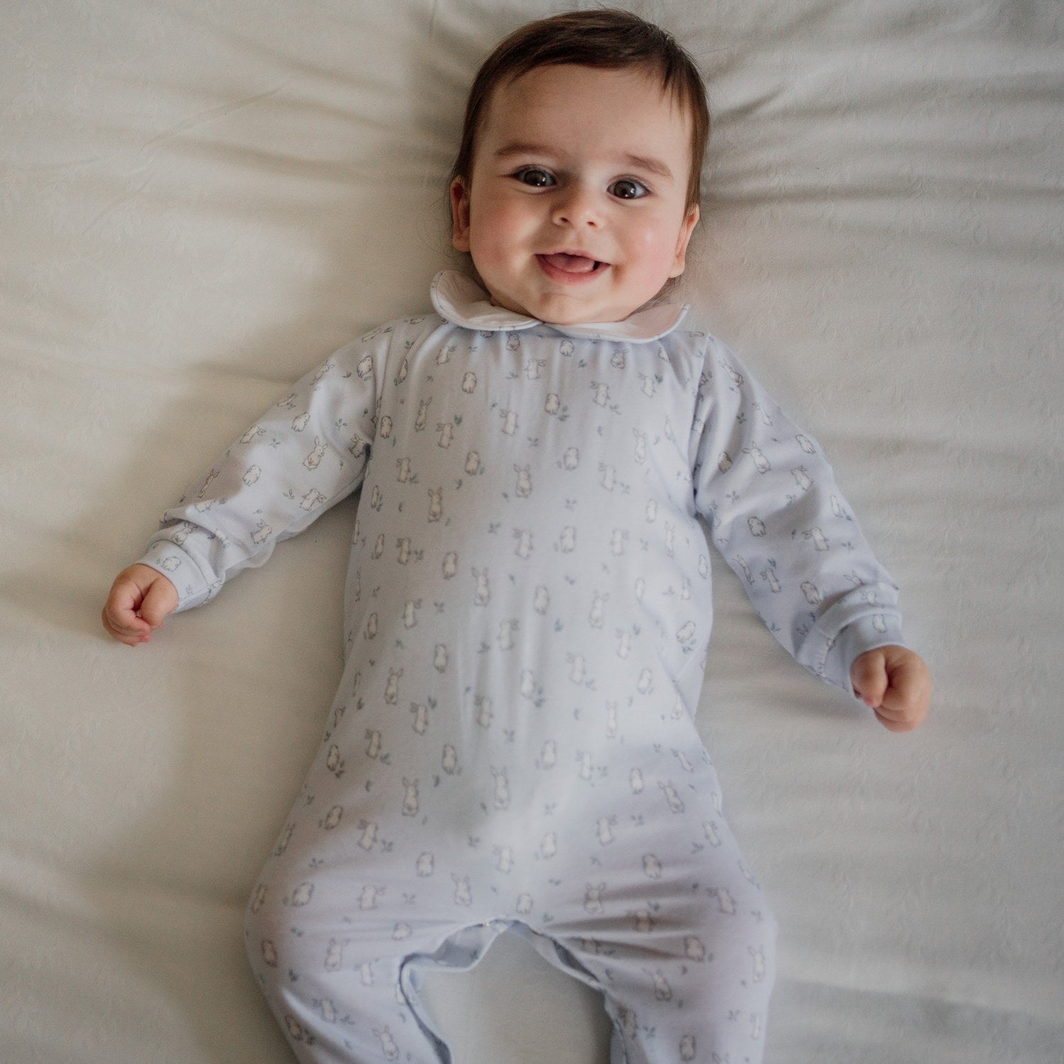 Baby Blue Bunnies All-in-one