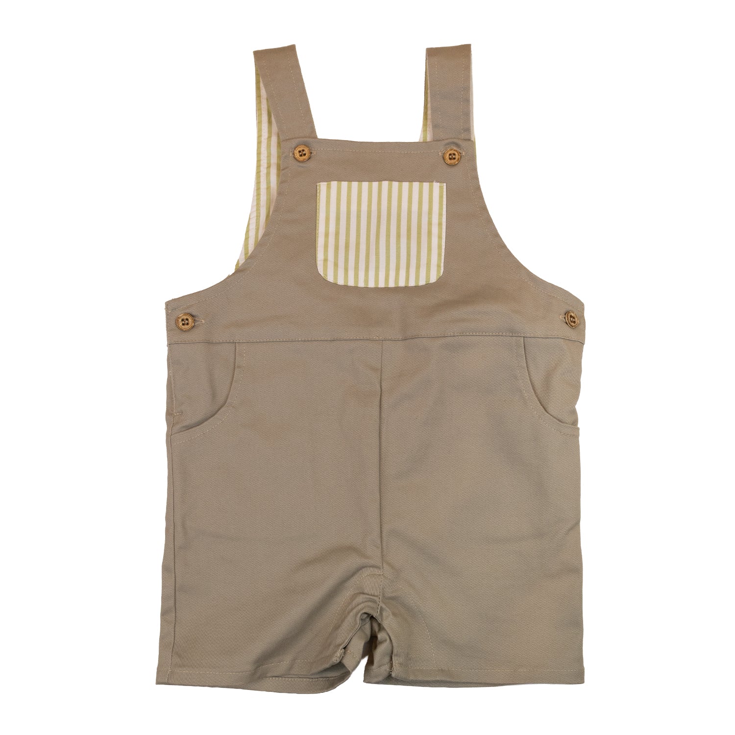 Baby Khaki Dungarees