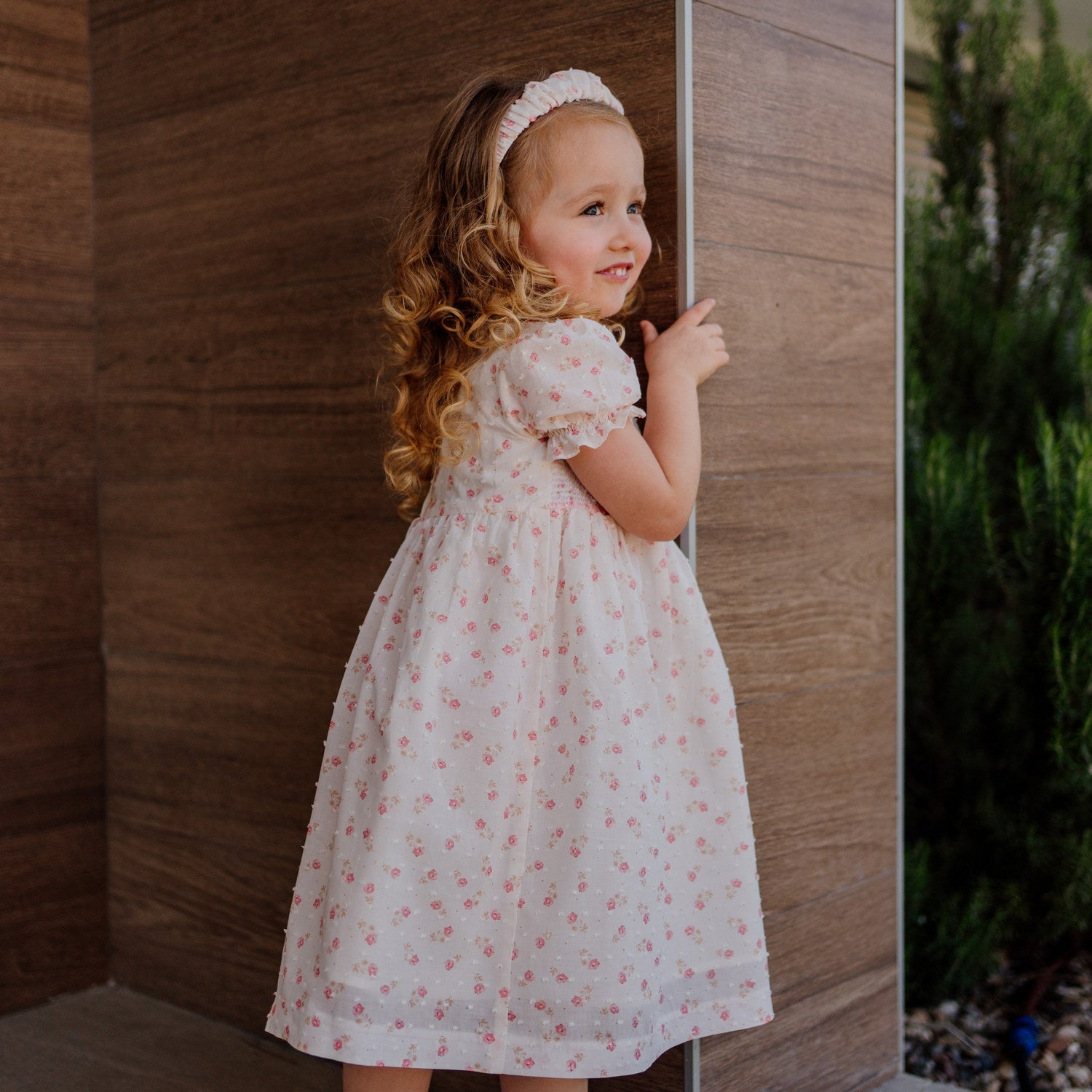 Girl Petal Dream Plumeti Hand Smocked Dress