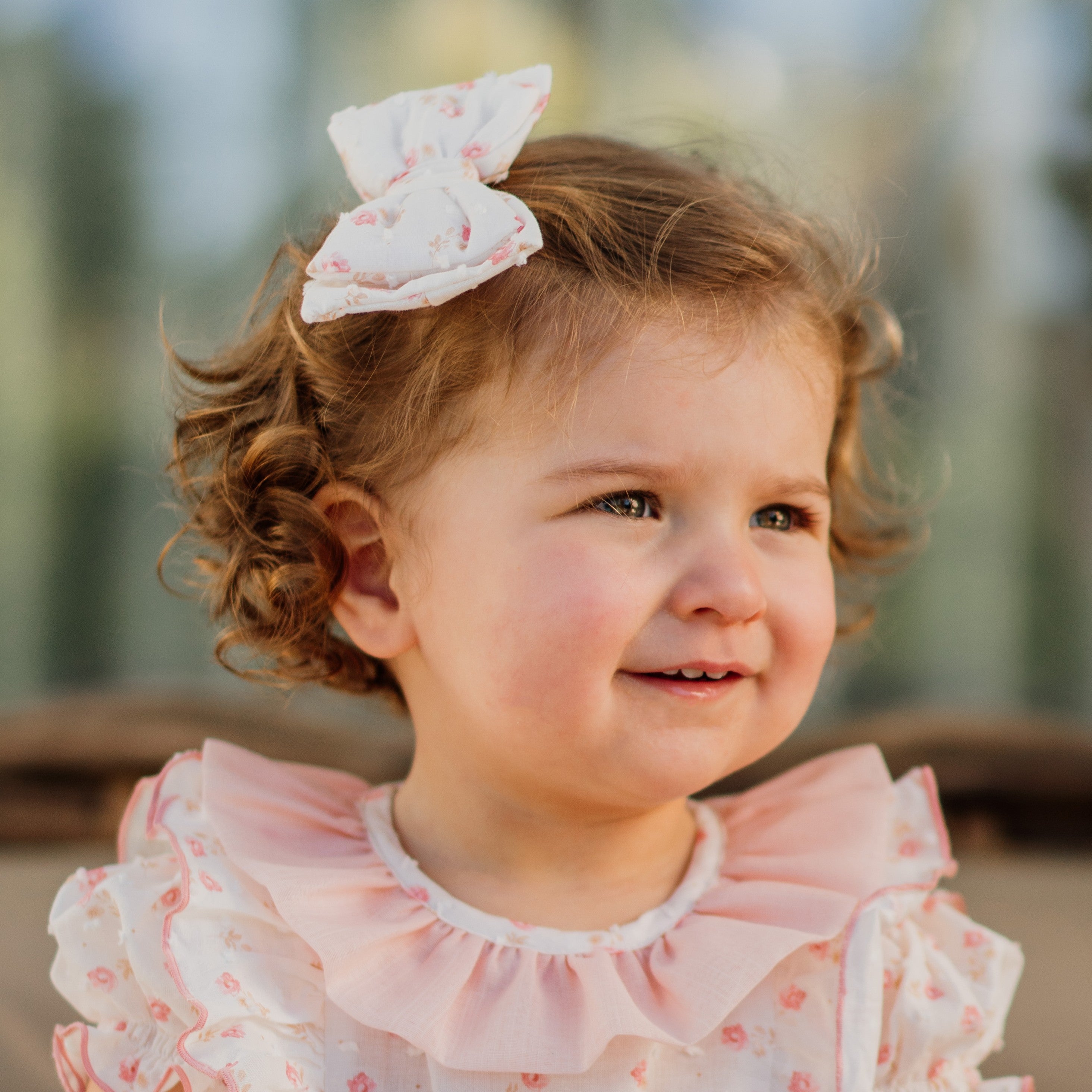 Girl Petal Dream Plumeti Bow Clip