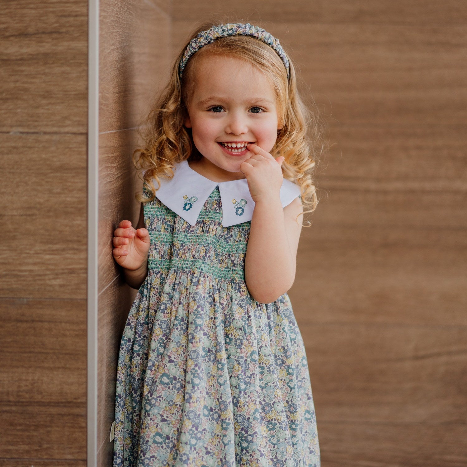 Girl Michelle Liberty Hand Smocked Dress