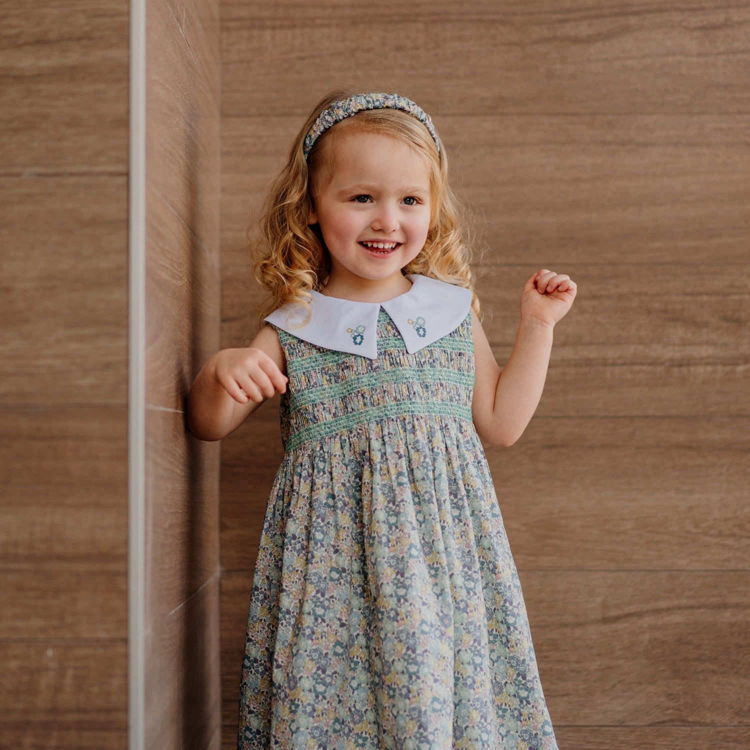 Girl Michelle Liberty Hand Smocked Dress