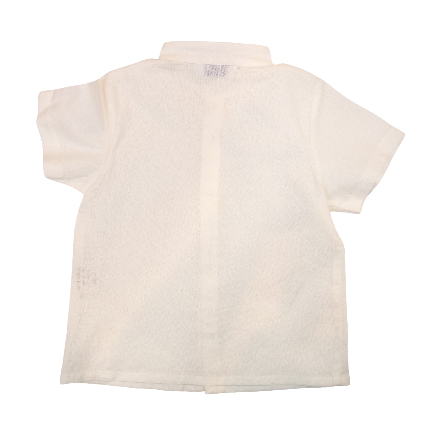 Boy Champagne Linen Short Sleeve Shirt