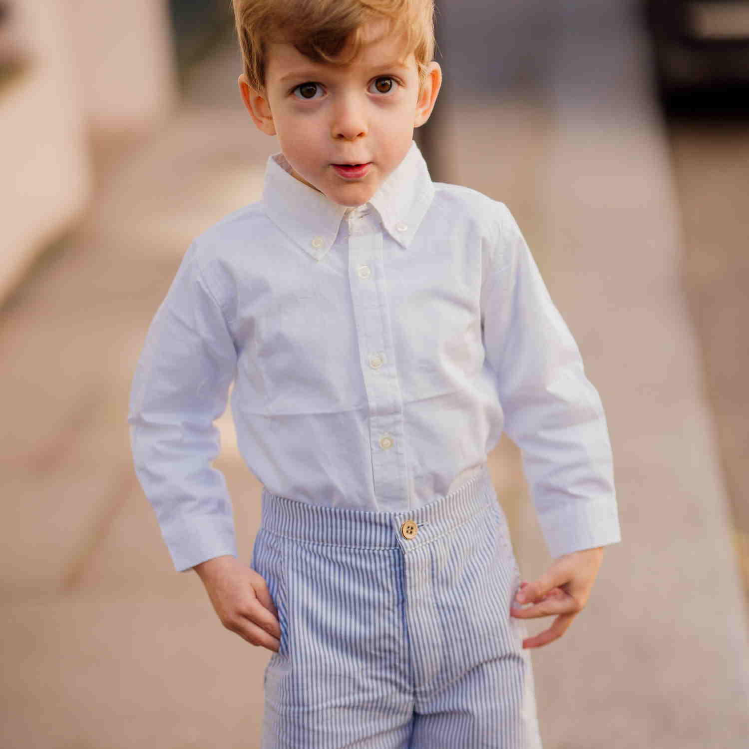 Boy White Classic Shirt