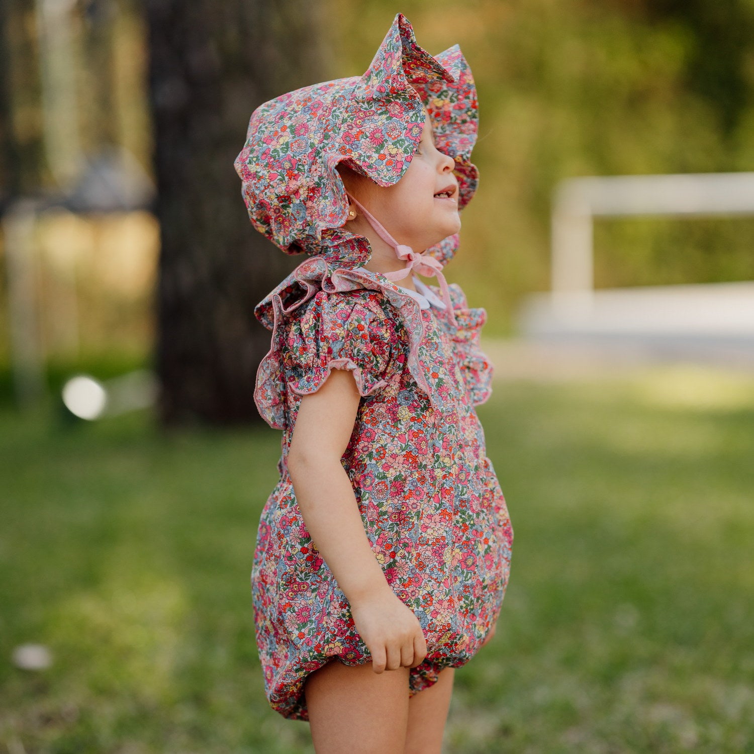 Baby Nell, Annie and May Liberty Ruffle Romper
