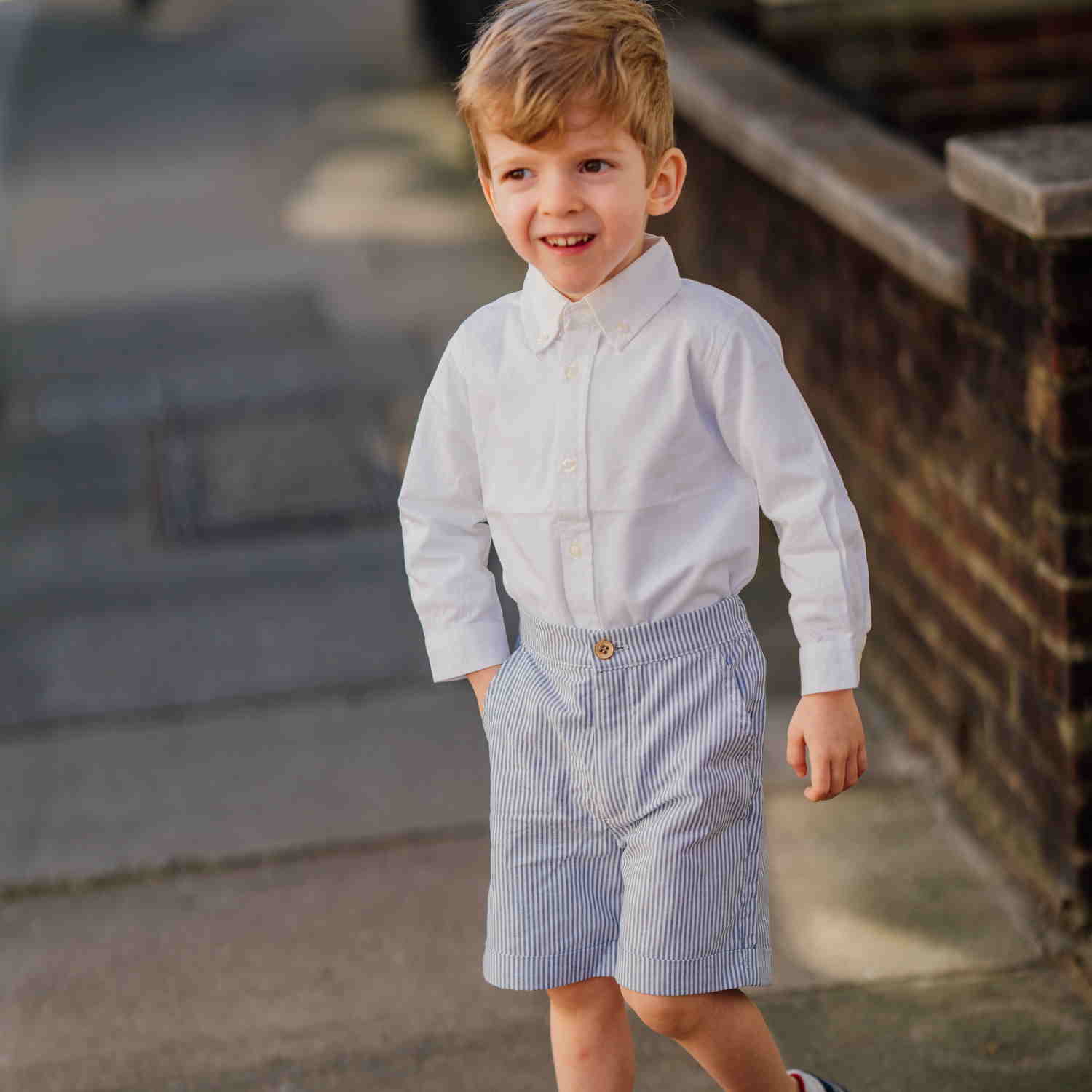 Boy White Classic Shirt