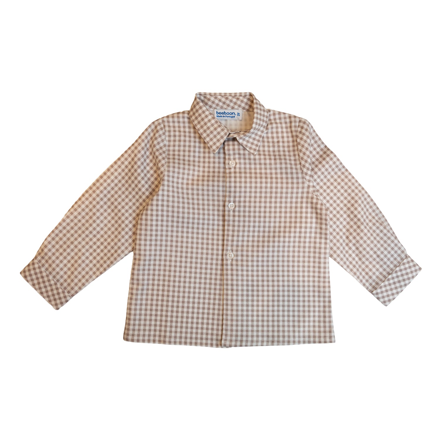 Boy Almond Gingham Shirt