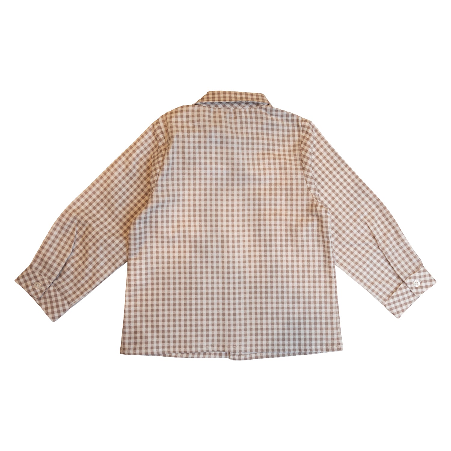 Boy Almond Gingham Shirt