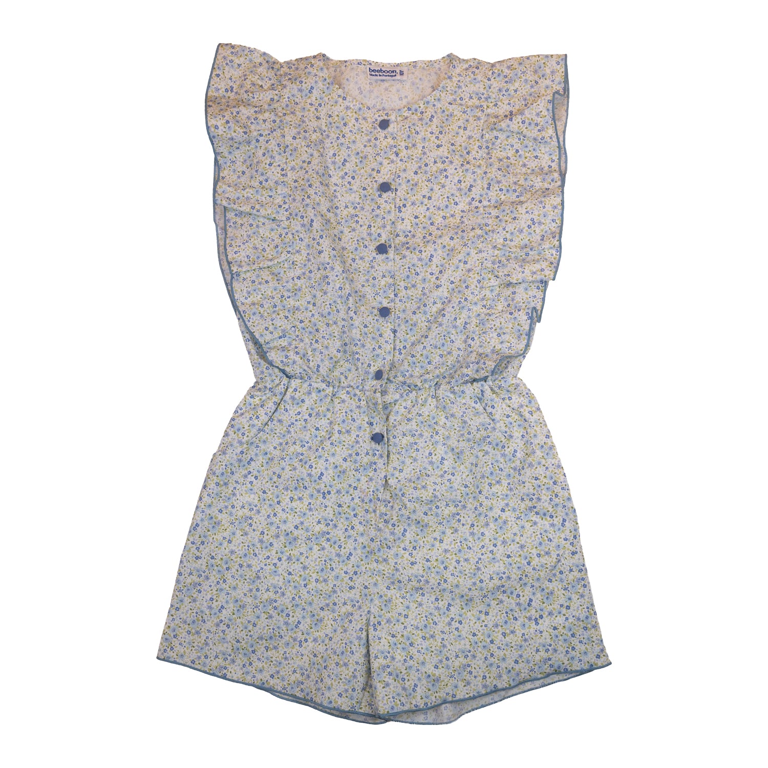 Girl Soft Blue Meadow Playsuit