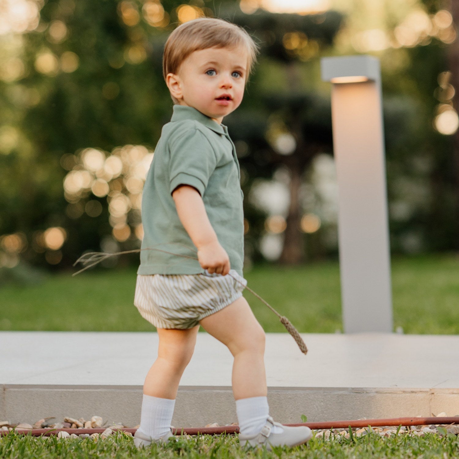 Baby Boy Green Polo Shirt