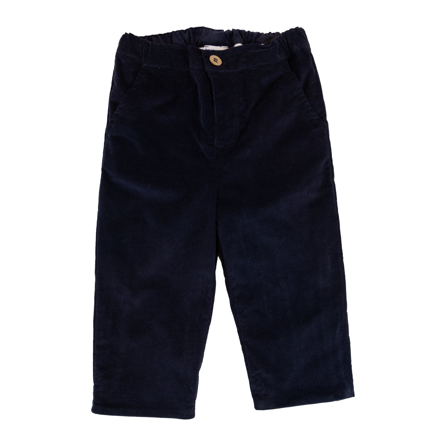 Baby Navy Whisper Cord Trousers