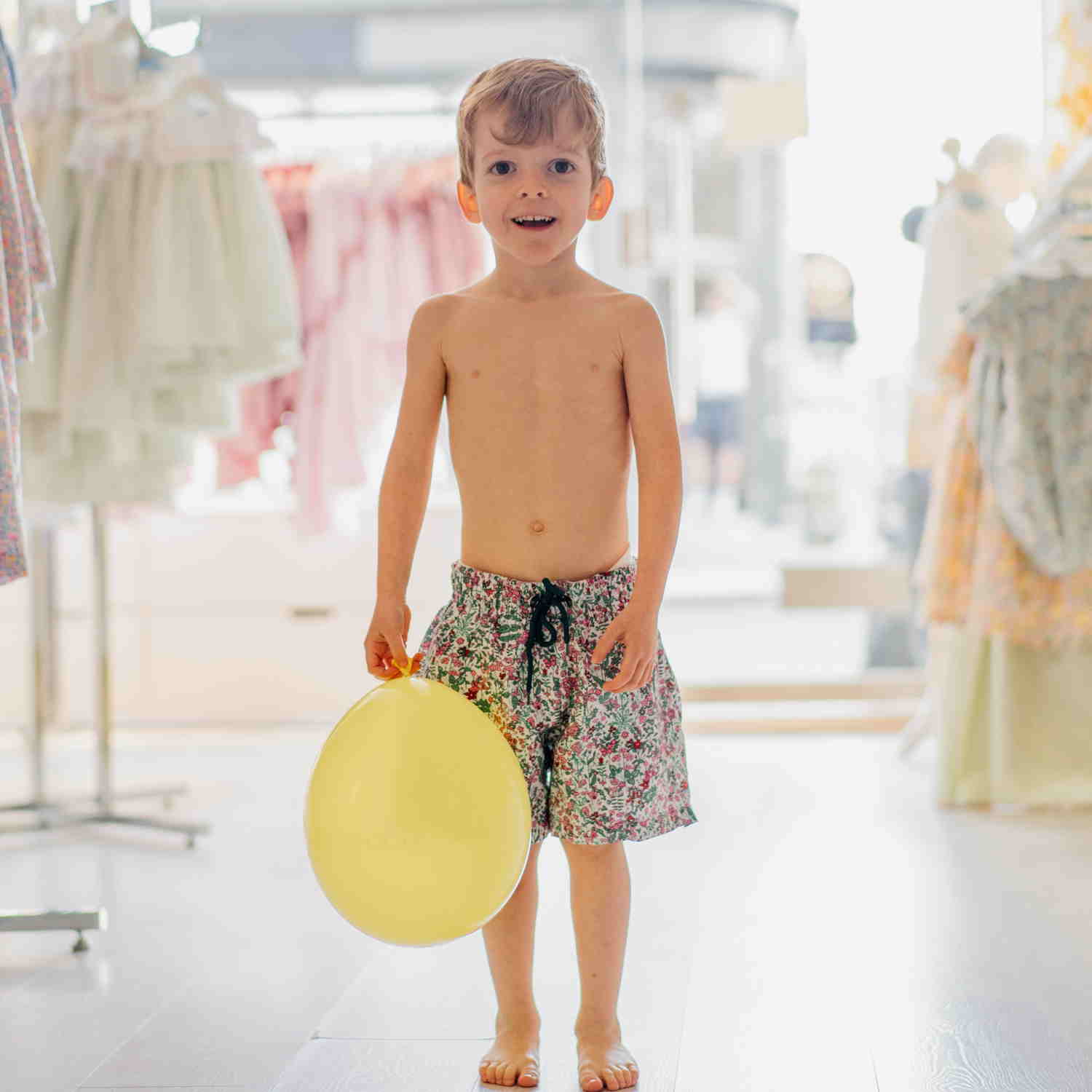Boy Liberty Flowers Swim Shorts