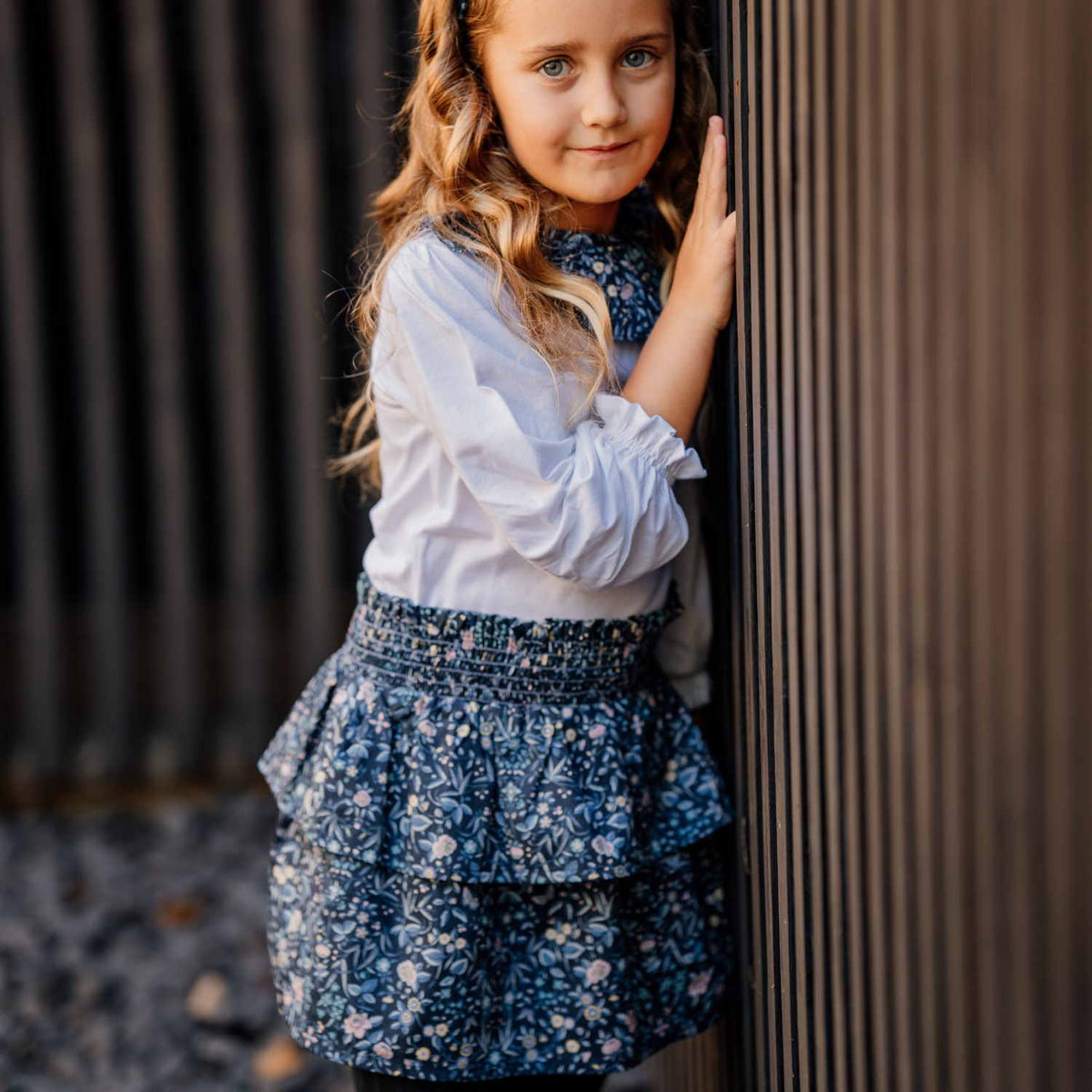 Girl Tapestry Liberty Smocked Skirt