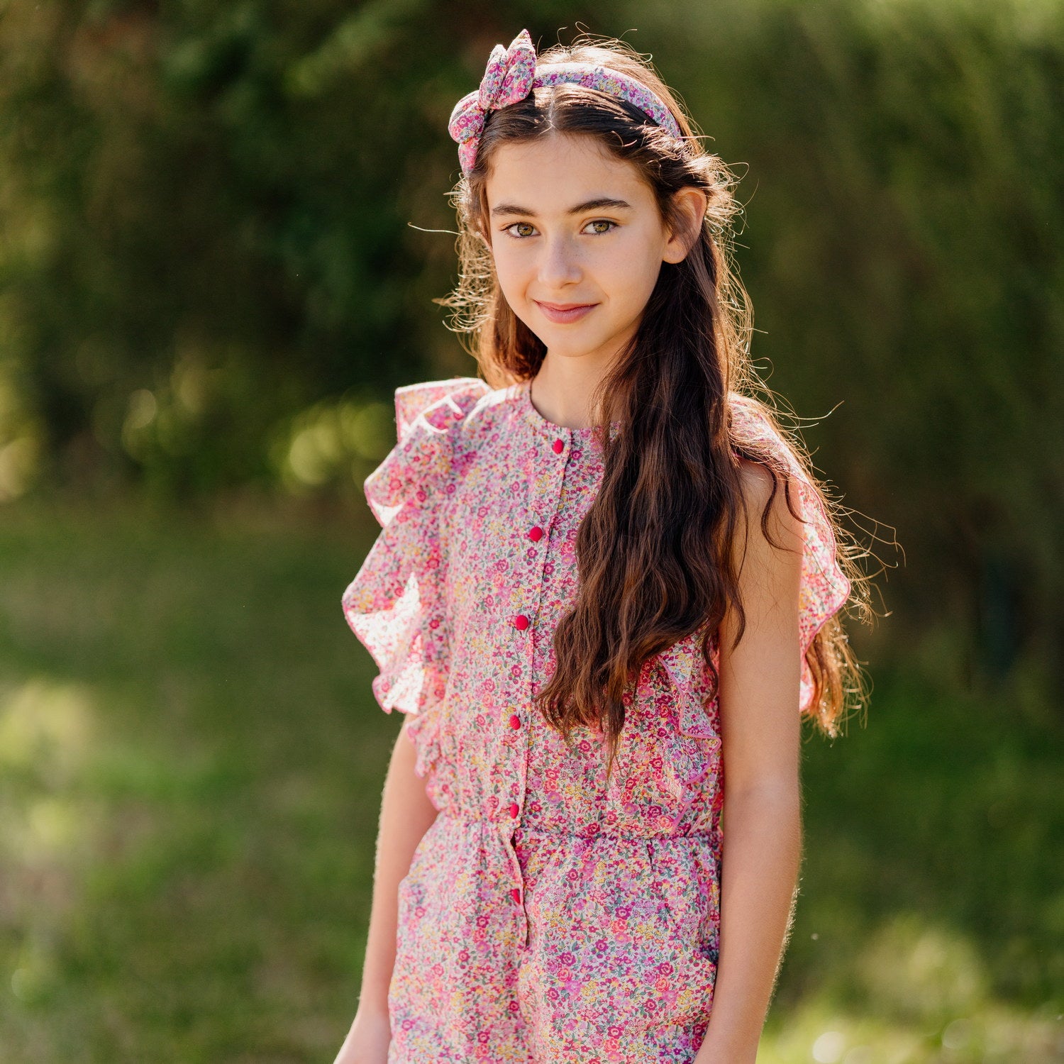 Girl Emma & Georgina Liberty Playsuit