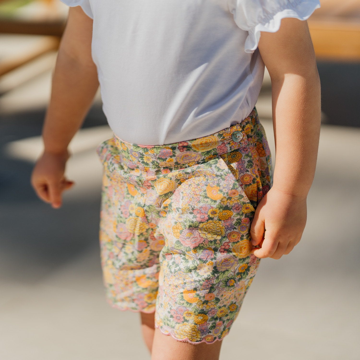 Girl Elysian Day Liberty Scalloped Shorts